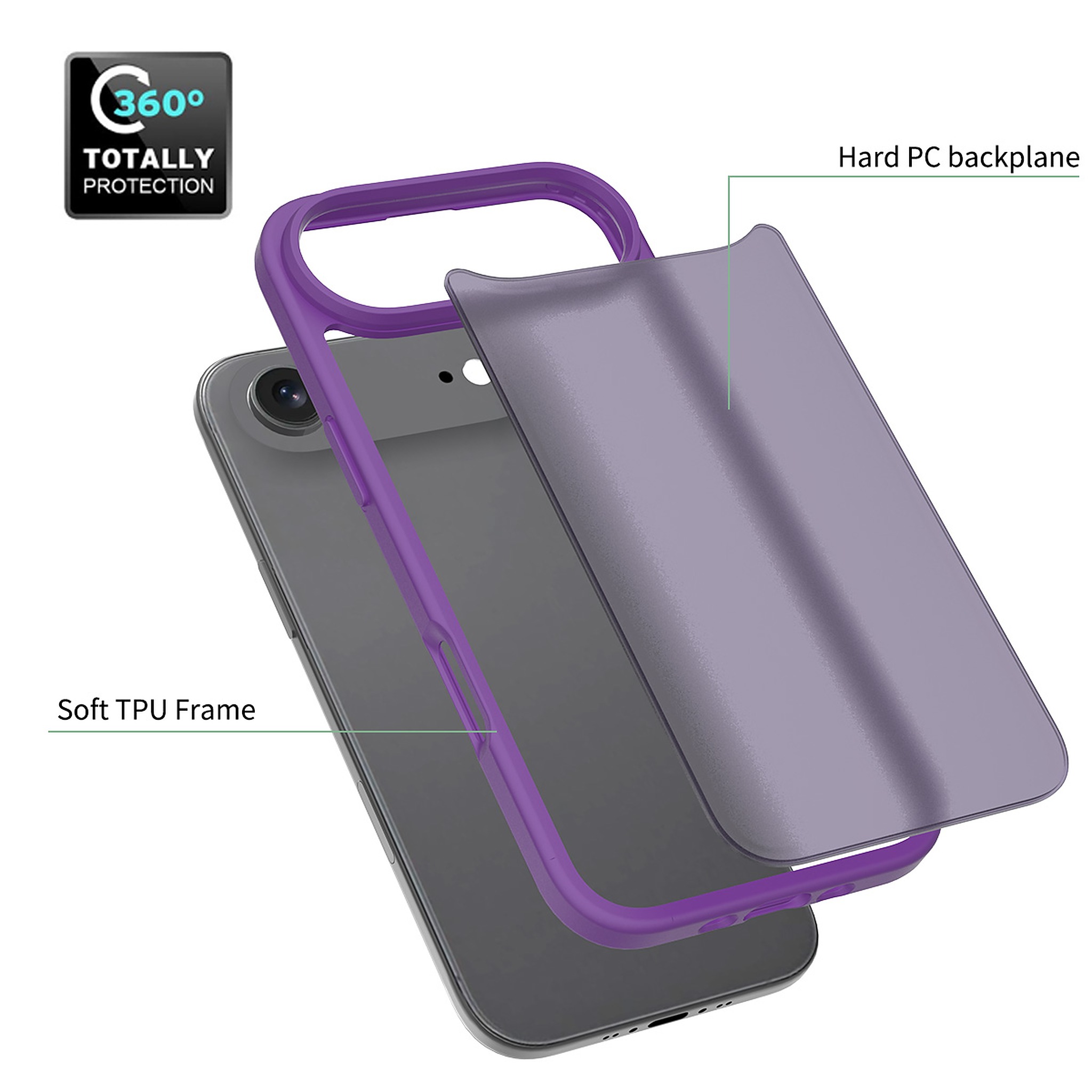 SendaFit Matte Skin-Feel Two-in-One Case for iPhone 17 Air detail 42