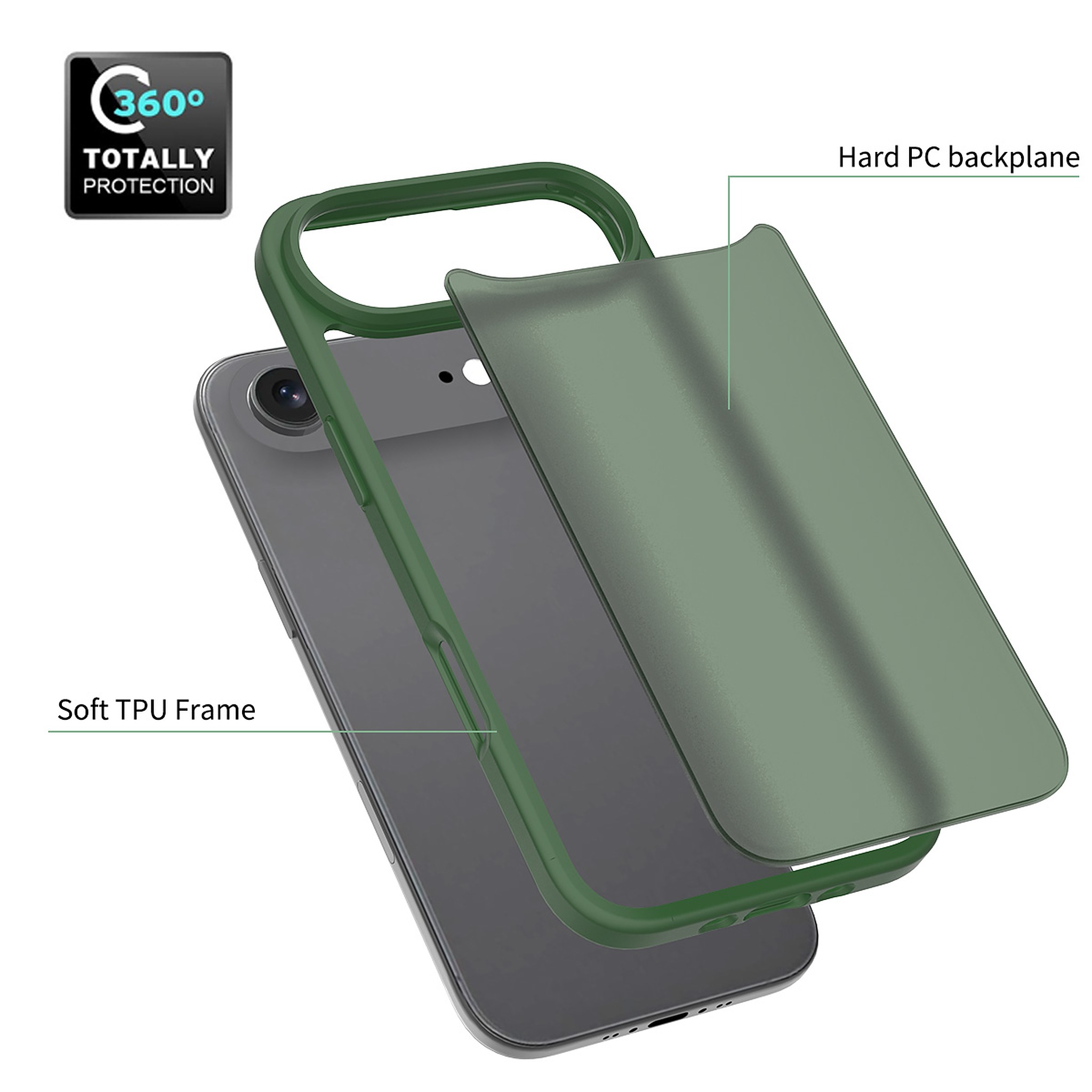 SendaFit Matte Skin-Feel Two-in-One Case for iPhone 17 Air detail 43