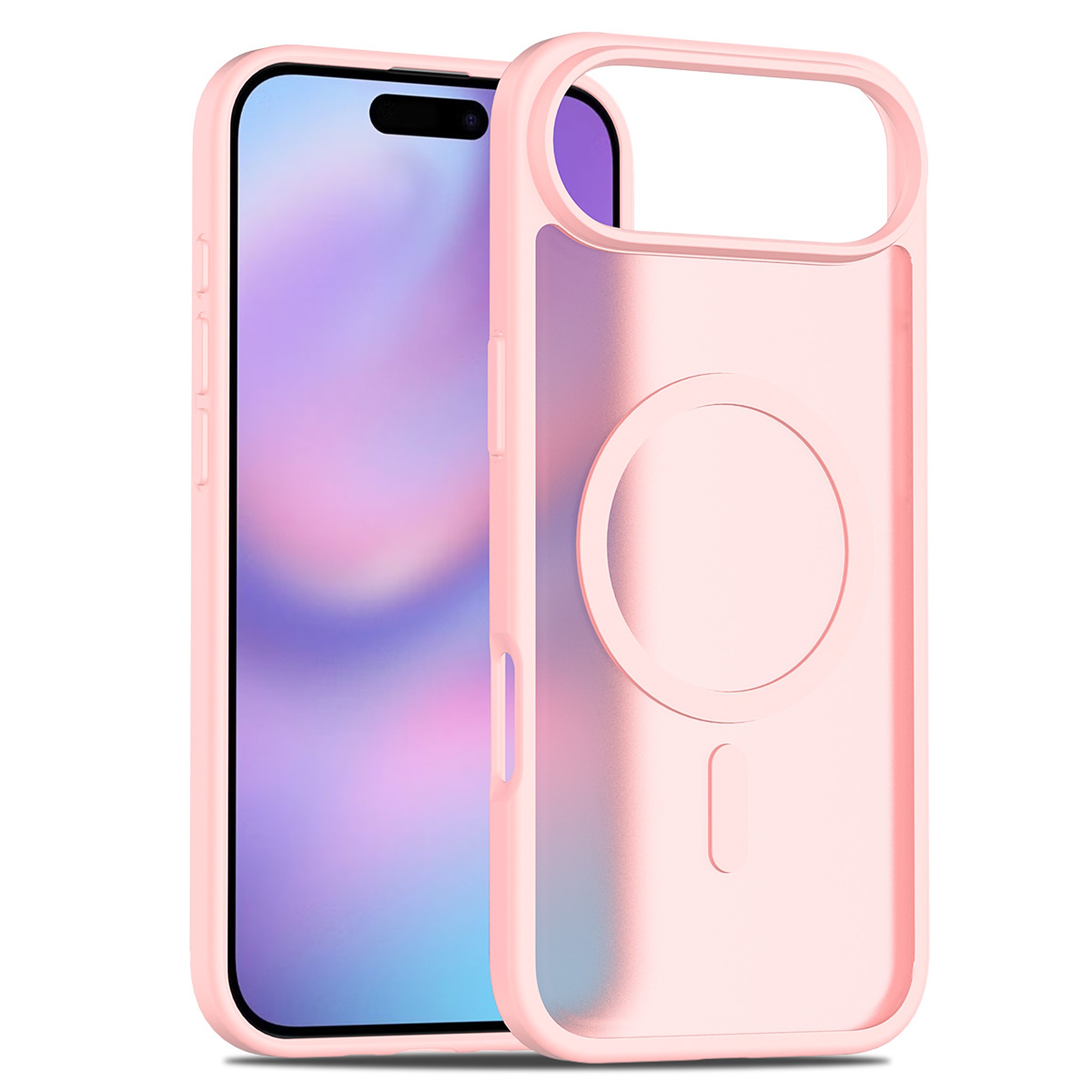SendaFit Matte Skin-Feel Two-in-One MagSafe Case for iPhone 17 Air - Light Pink