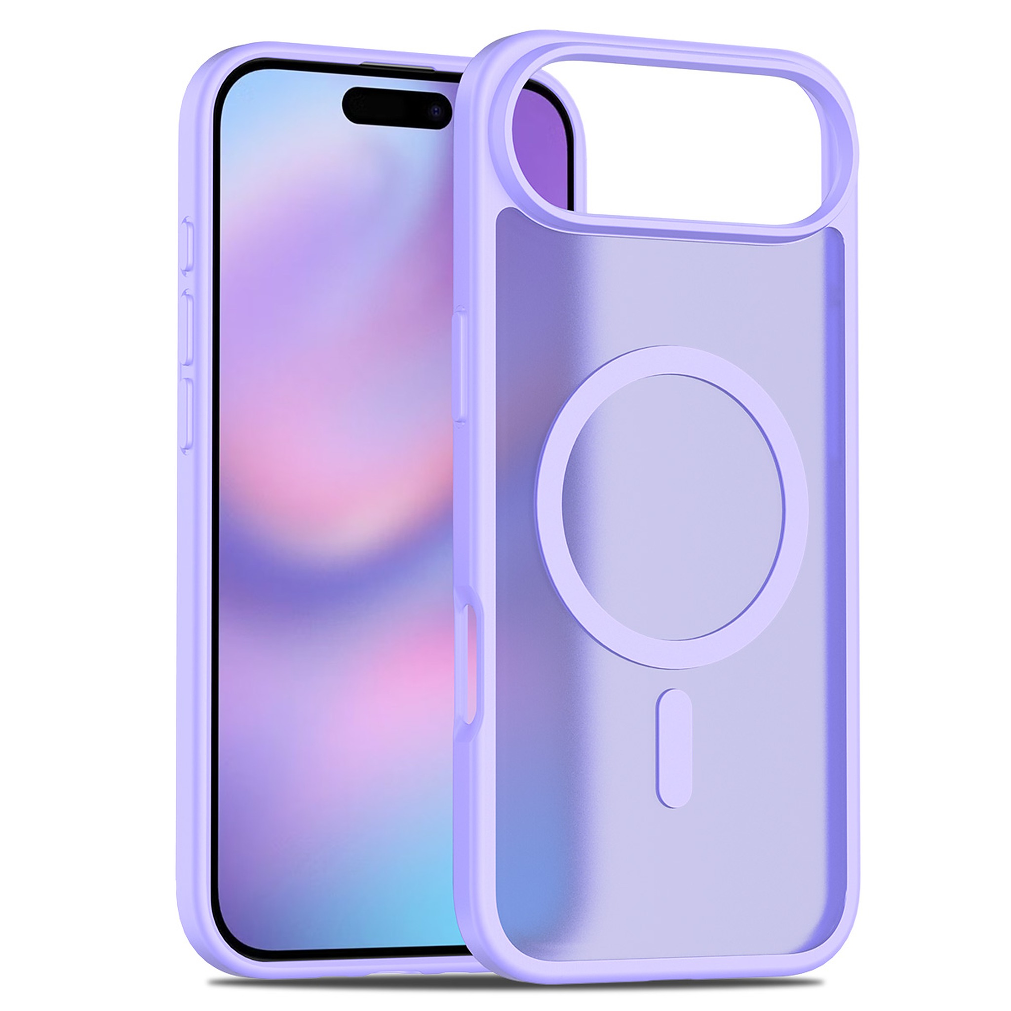 SendaFit Matte Skin-Feel Two-in-One MagSafe Case for iPhone 17 Air - Light Purple