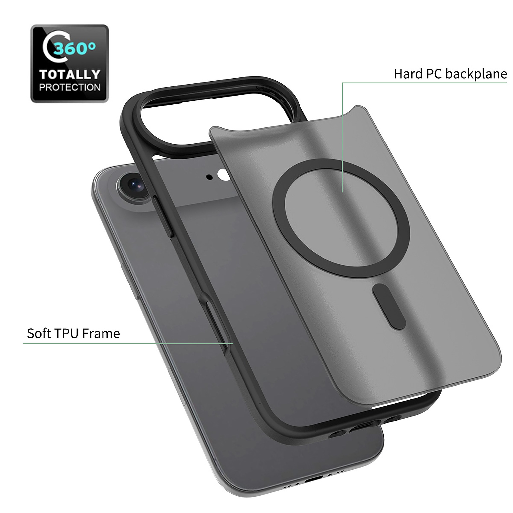 SendaFit Matte Skin-Feel Two-in-One MagSafe Case for iPhone 17 Air detail 23