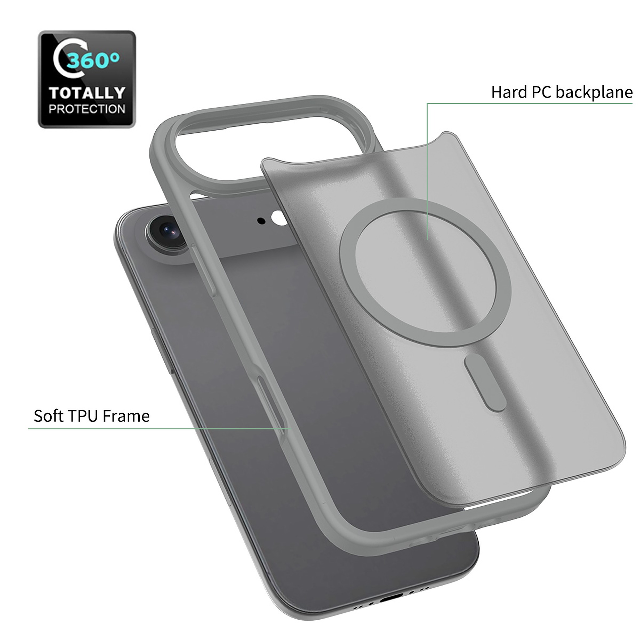 SendaFit Matte Skin-Feel Two-in-One MagSafe Case for iPhone 17 Air detail 28