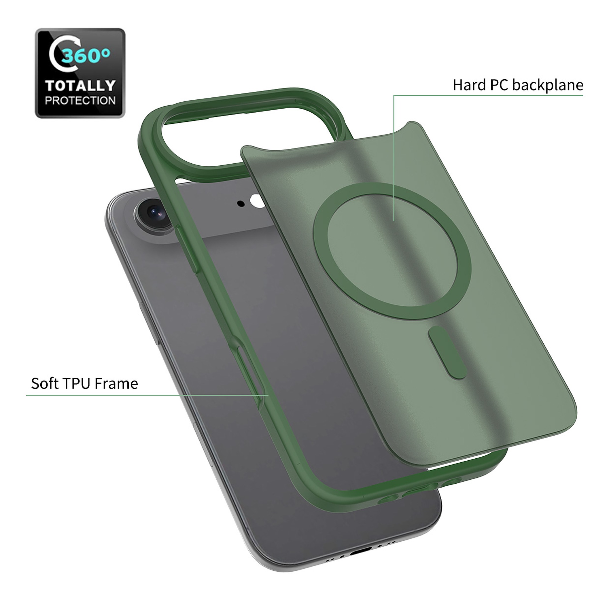 SendaFit Matte Skin-Feel Two-in-One MagSafe Case for iPhone 17 Air detail 32