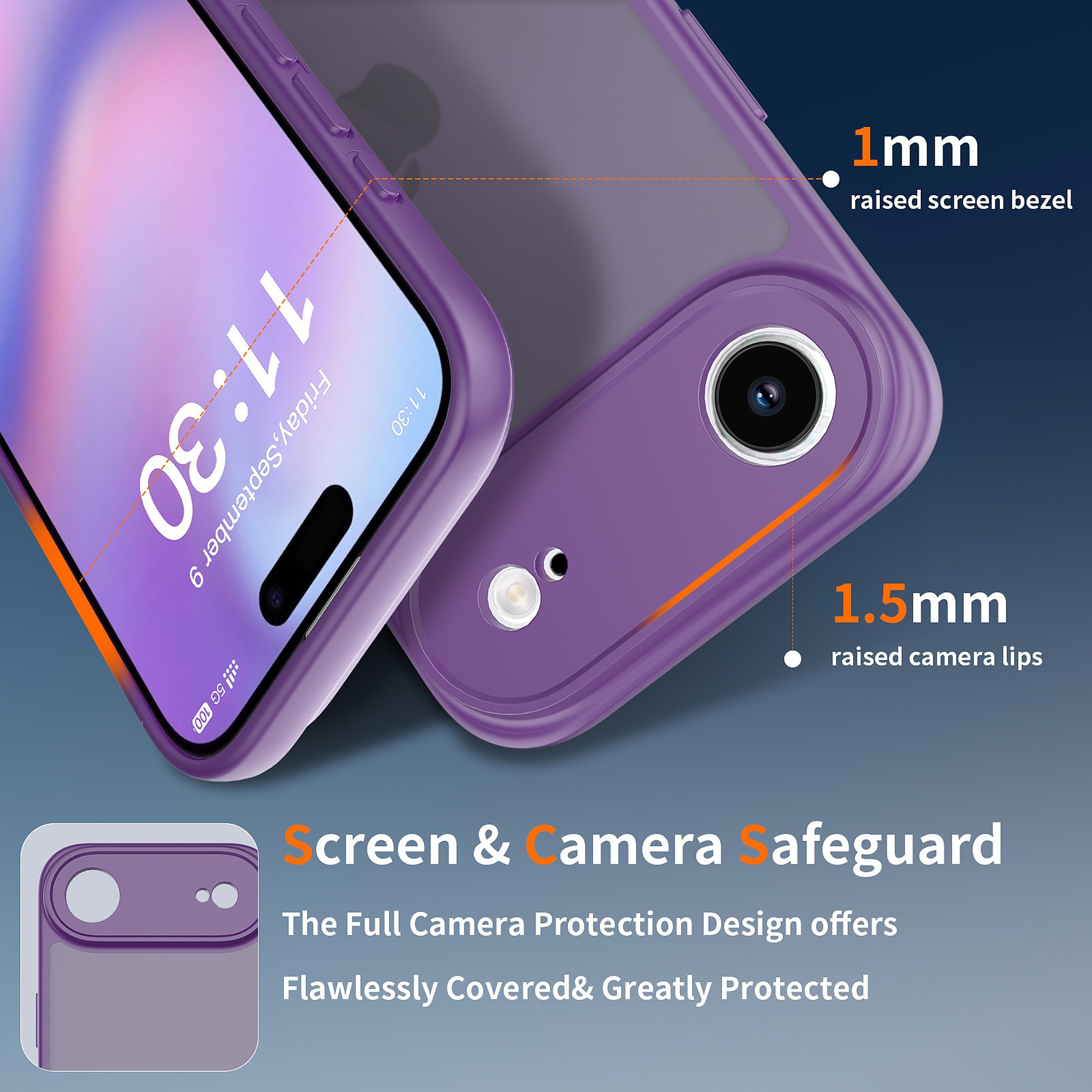 SendaFit Precise-Cutout Matte Skin-Feel Case for iPhone 17 Air detail 1