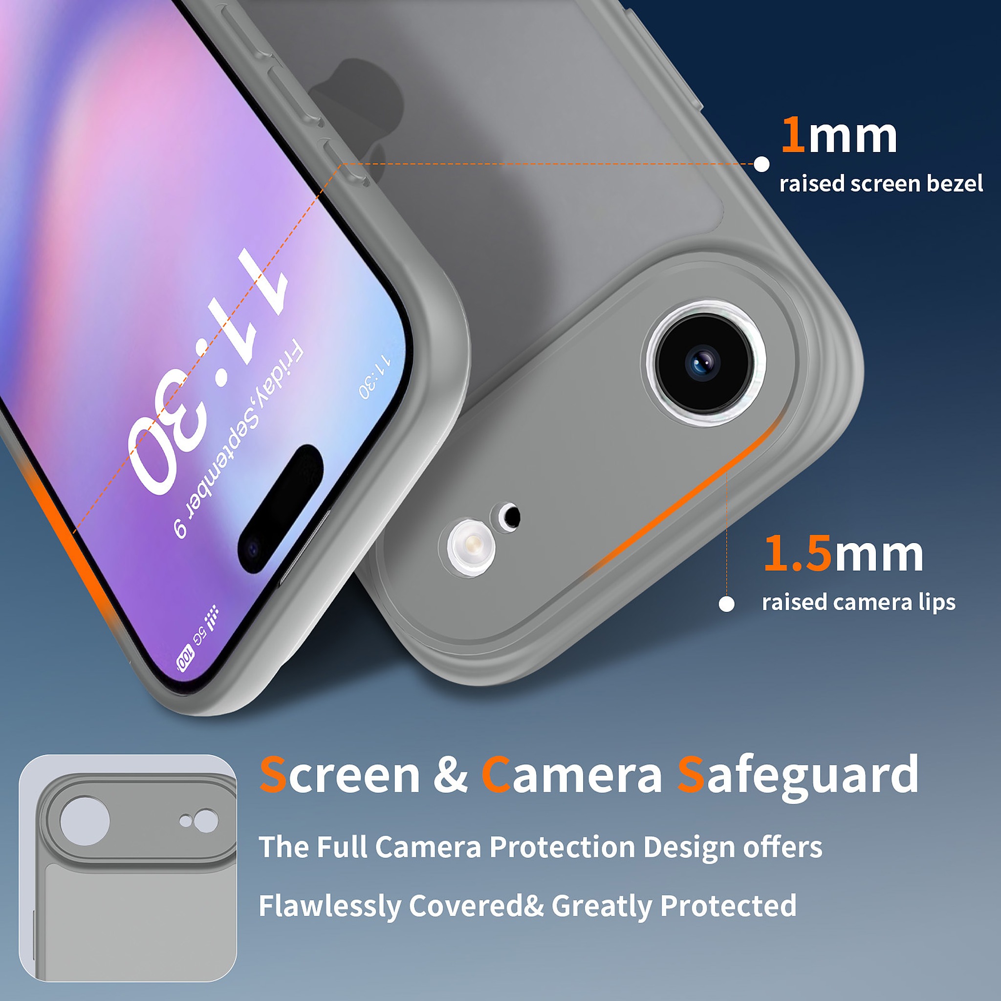 SendaFit Precise-Cutout Matte Skin-Feel Case for iPhone 17 Air detail 2