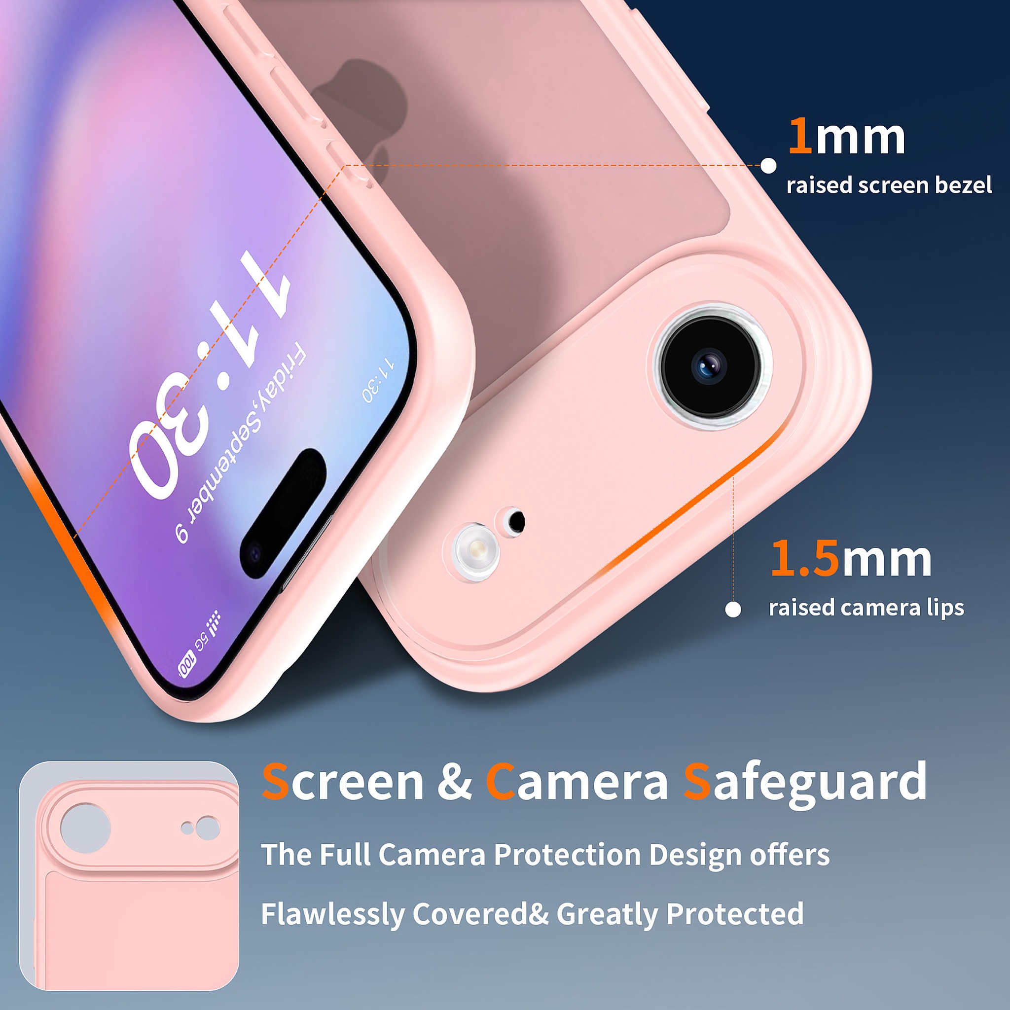 SendaFit Precise-Cutout Matte Skin-Feel Case for iPhone 17 Air detail 3