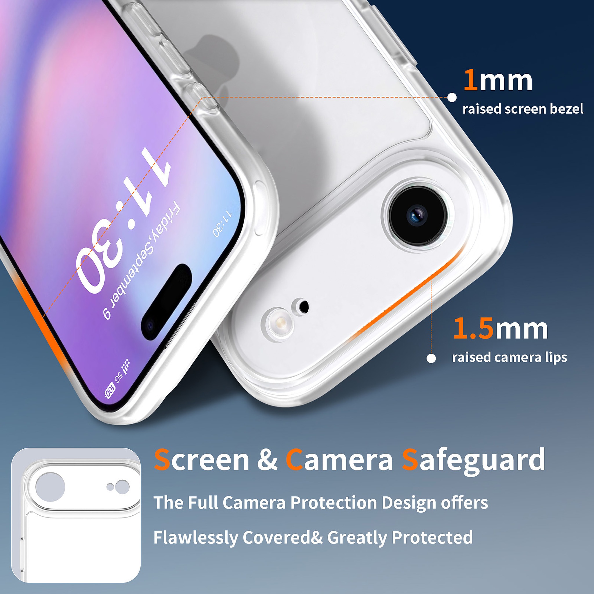 SendaFit Precise-Cutout Matte Skin-Feel Case for iPhone 17 Air detail 5