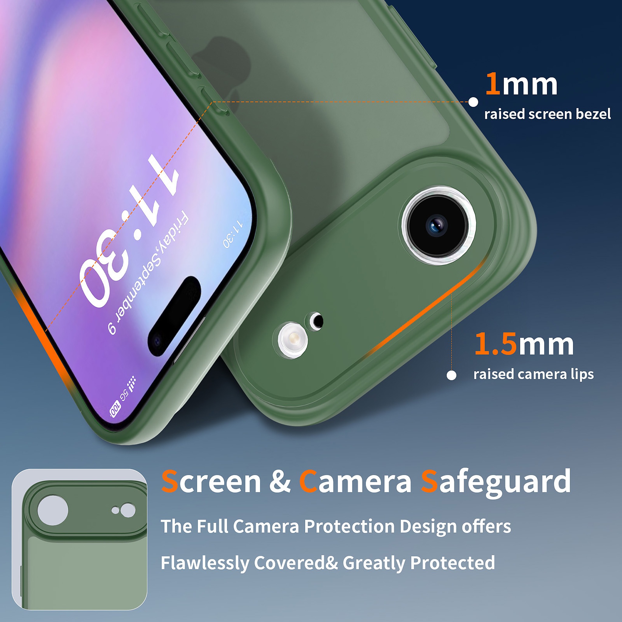 SendaFit Precise-Cutout Matte Skin-Feel Case for iPhone 17 Air detail 6