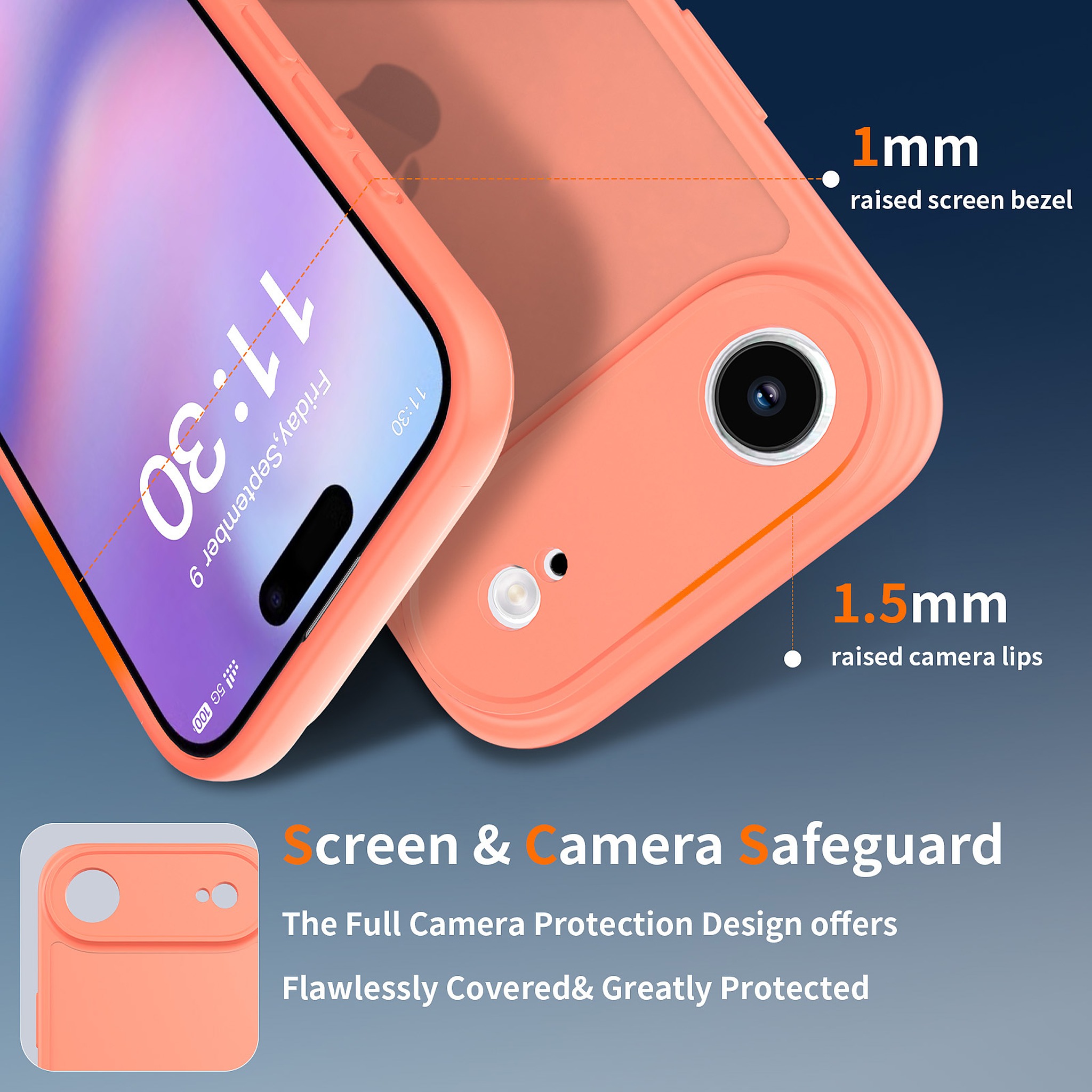 SendaFit Precise-Cutout Matte Skin-Feel Case for iPhone 17 Air detail 8