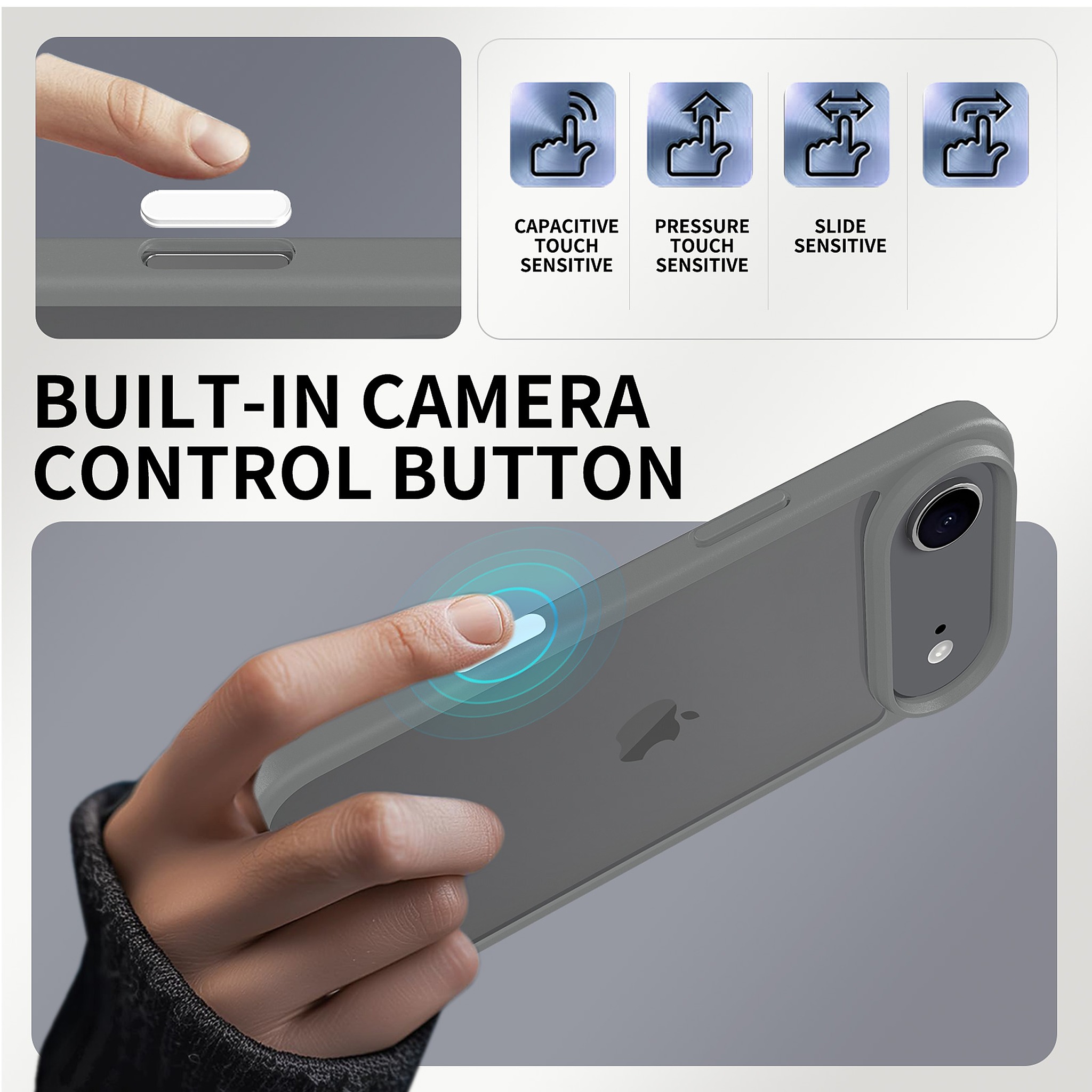 SendaFit Clear Two-in-One Camera-Button Case for iPhone 17 Air detail 29