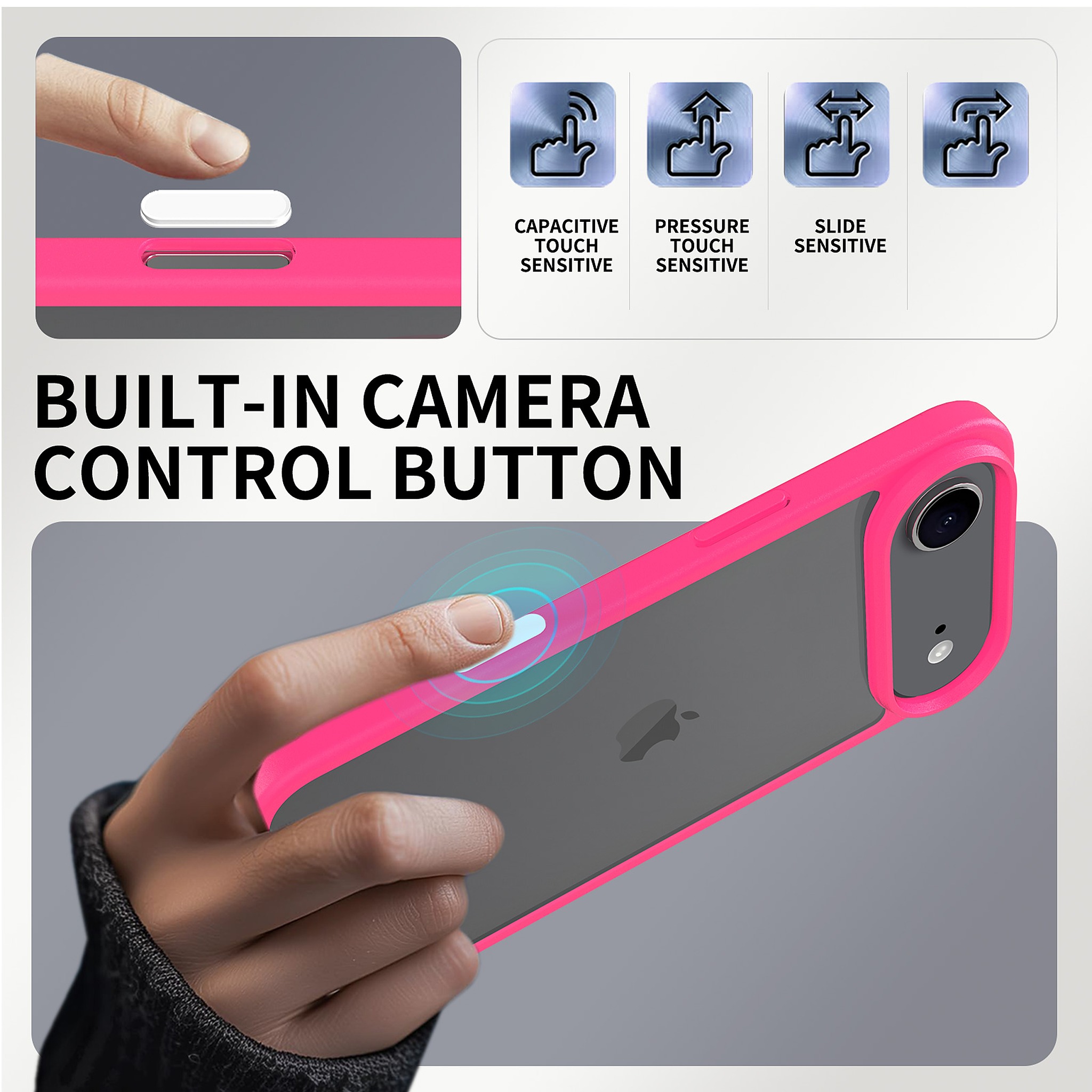 SendaFit Clear Two-in-One Camera-Button Case for iPhone 17 Air detail 30