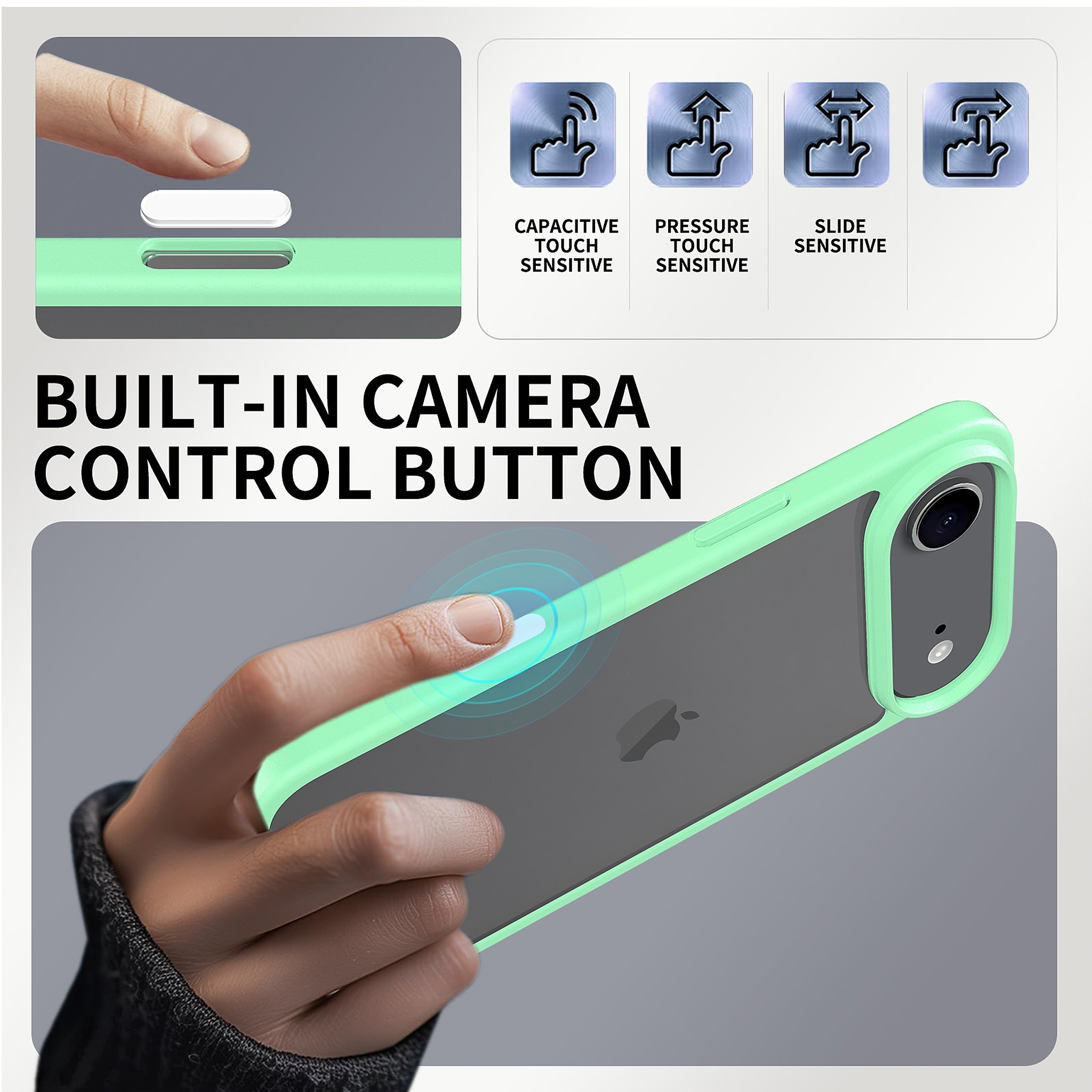 SendaFit Clear Two-in-One Camera-Button Case for iPhone 17 Air detail 33