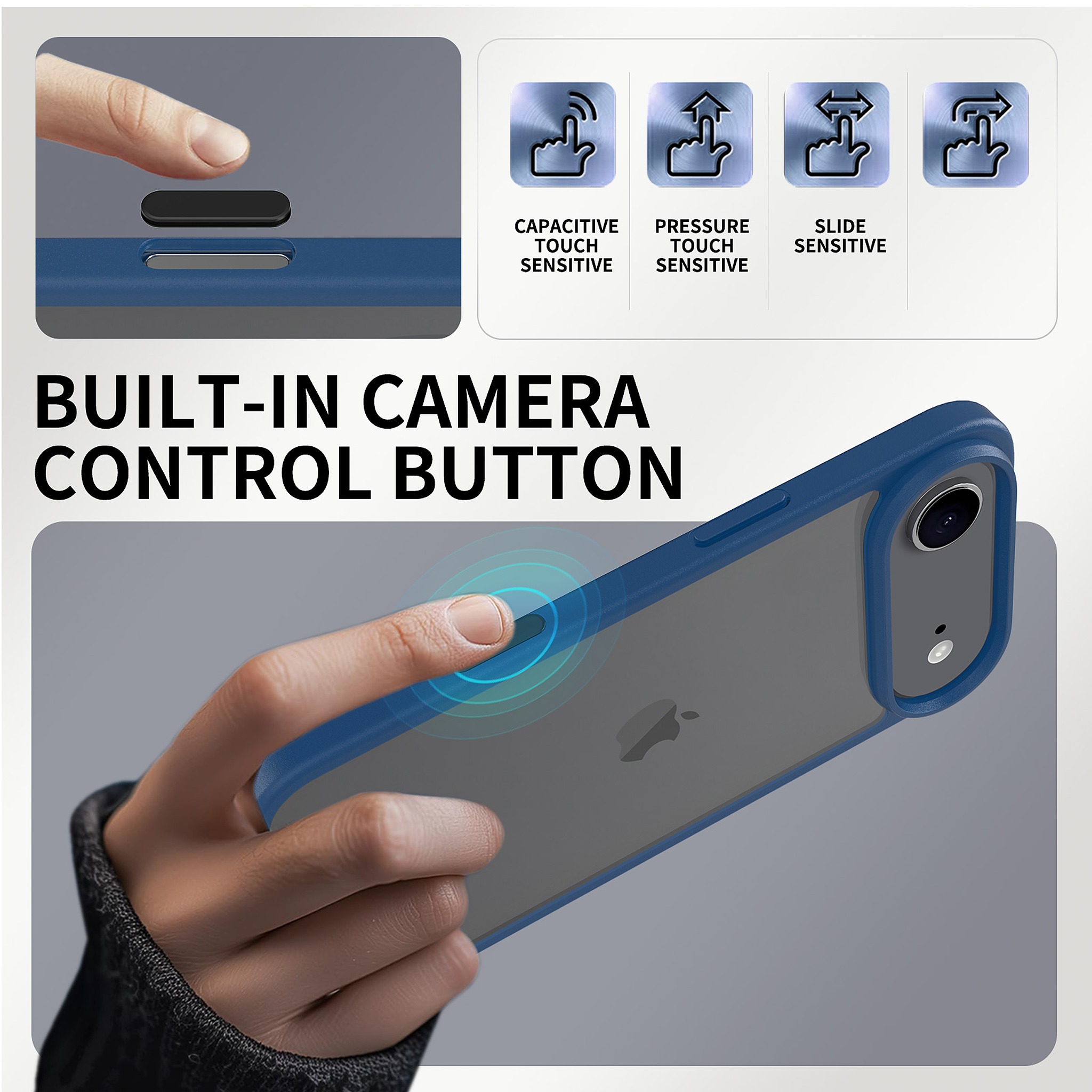 SendaFit Clear Two-in-One Camera-Button Case for iPhone 17 Air detail 34