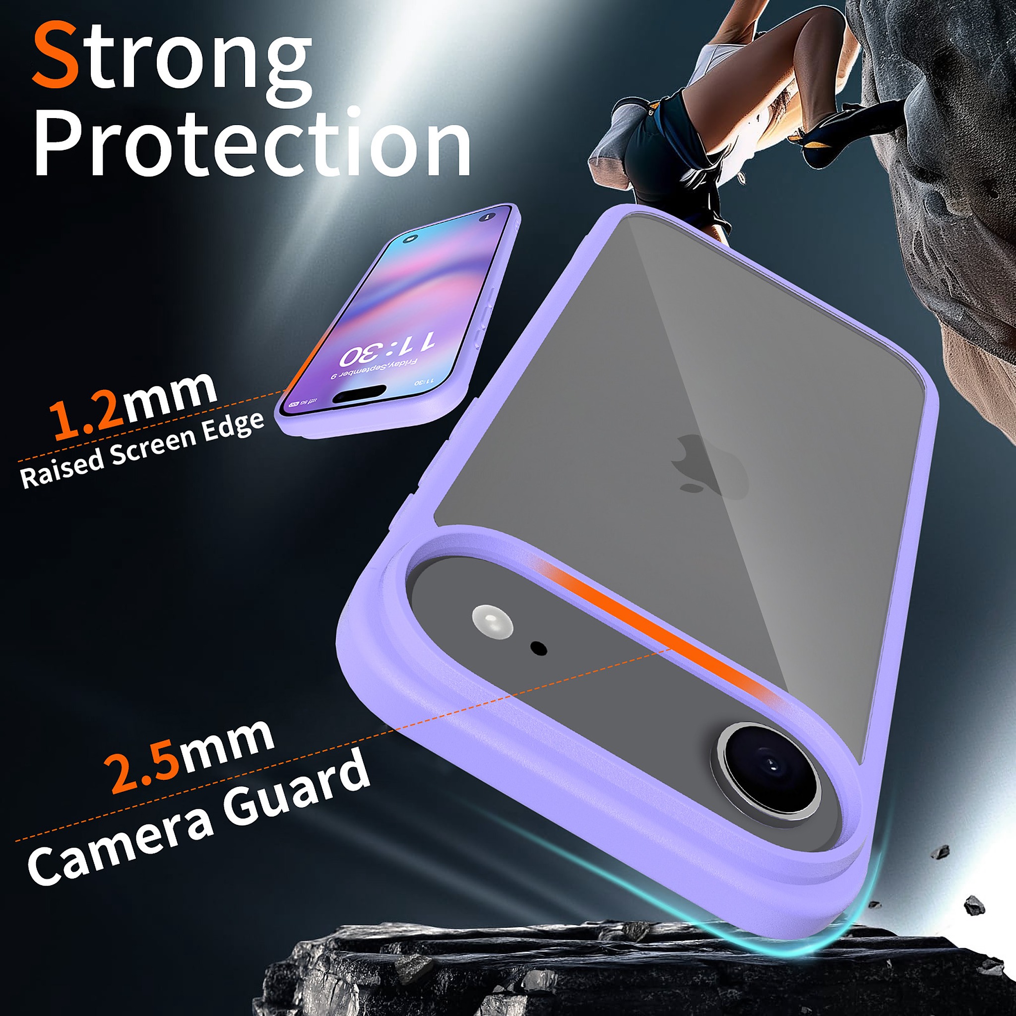 SendaFit Clear Two-in-One Camera-Button Case for iPhone 17 Air detail 4