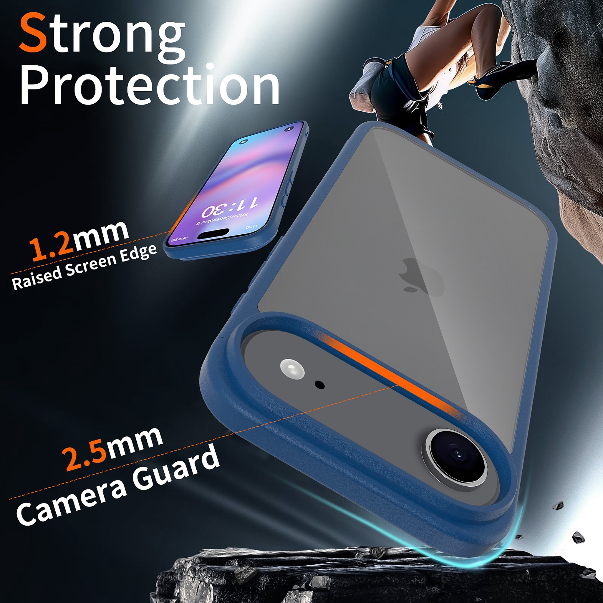 SendaFit Clear Two-in-One Camera-Button Case for iPhone 17 Air detail 6