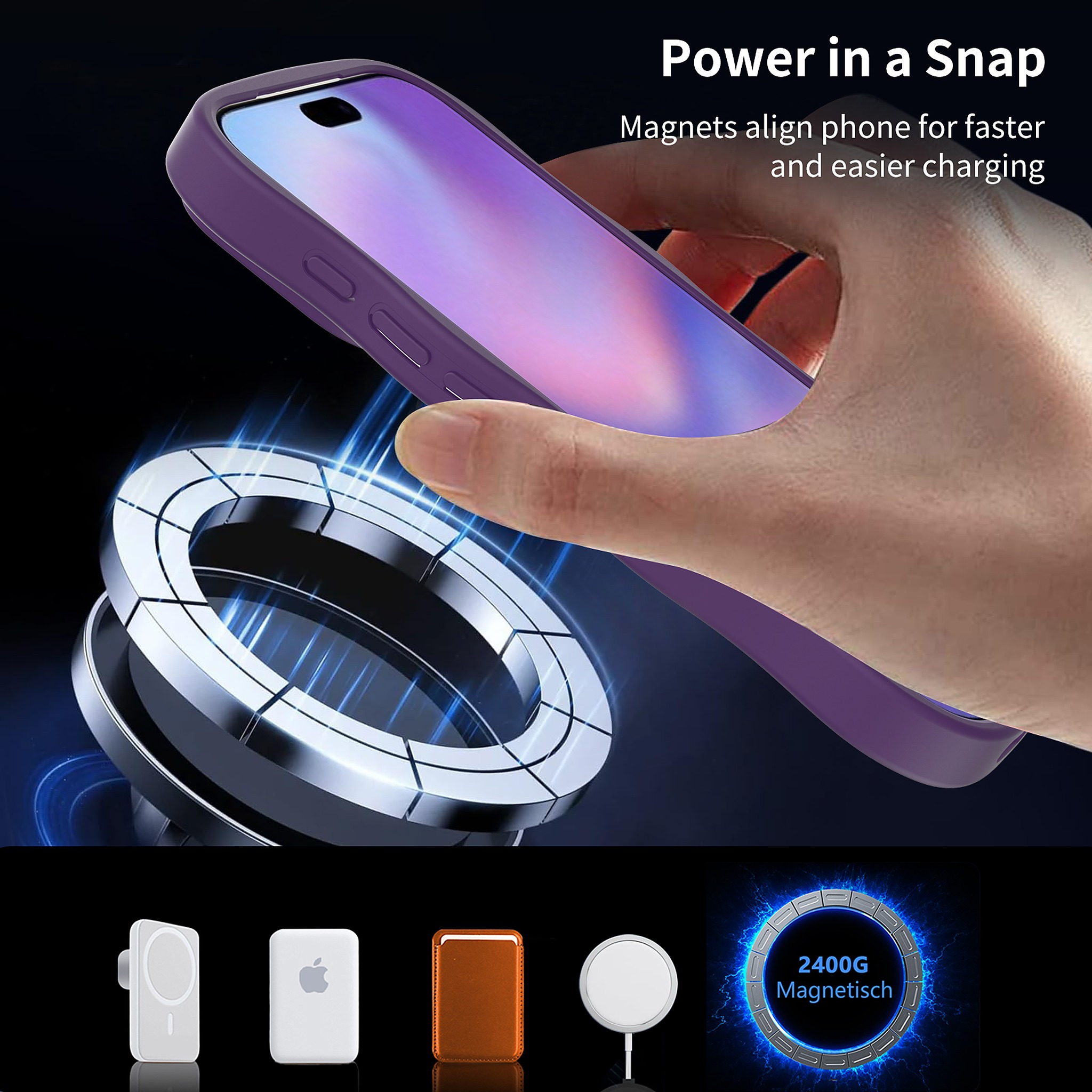 SendaFit Wavy Matte Two-in-One MagSafe Case for iPhone 17 Pro detail 1