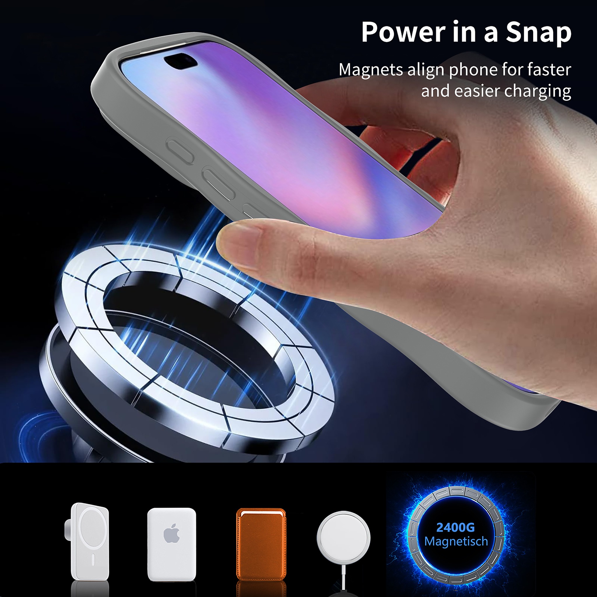 SendaFit Wavy Matte Two-in-One MagSafe Case for iPhone 17 Pro detail 7
