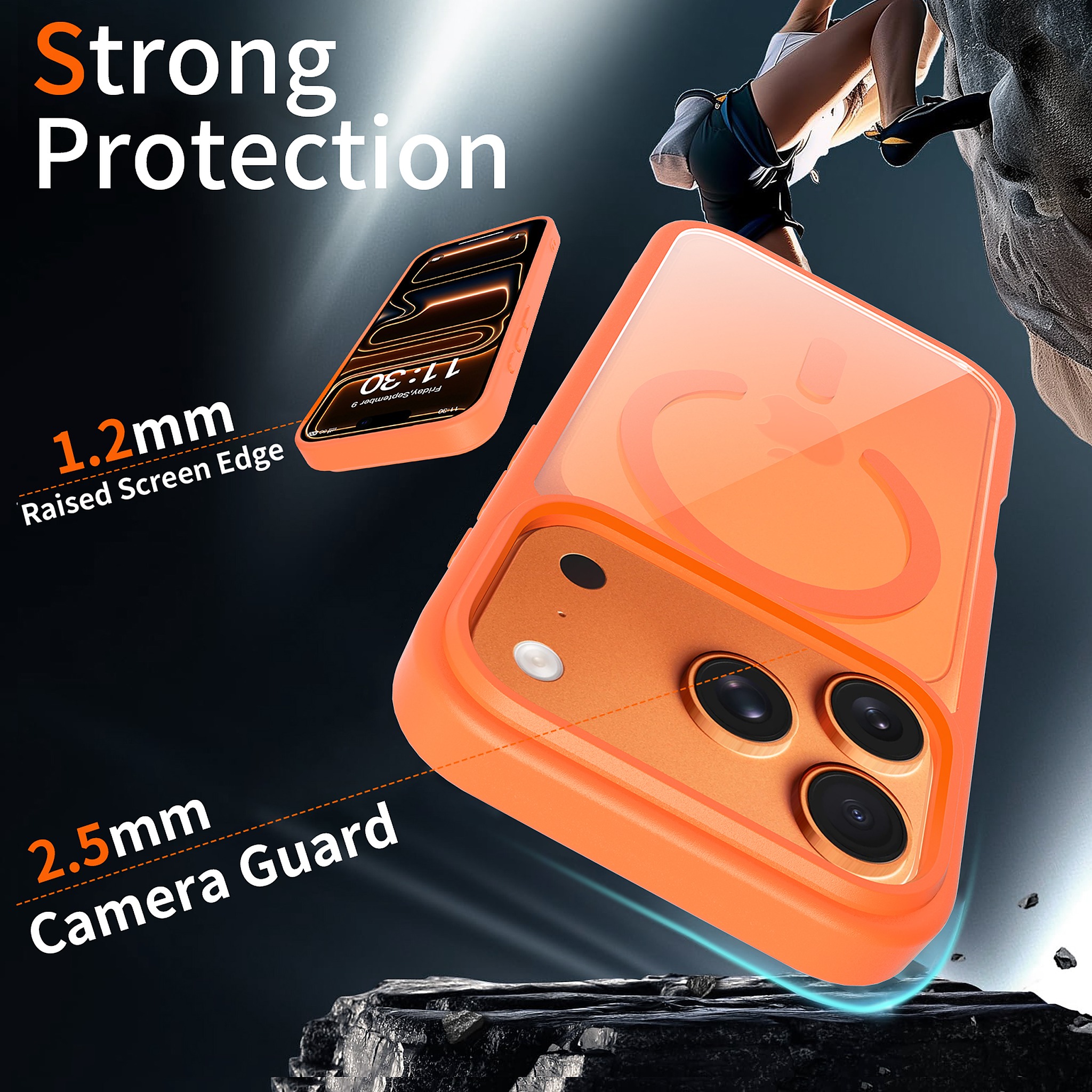 SendaFit Clear Two-in-One MagSafe Case for iPhone 17 Pro detail 15