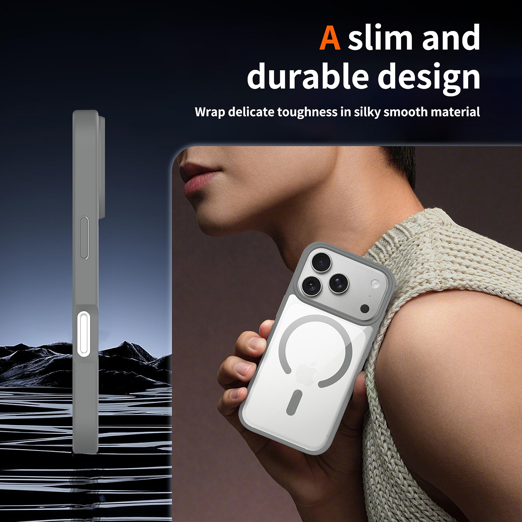 SendaFit Clear Two-in-One MagSafe Case for iPhone 17 Pro detail 17