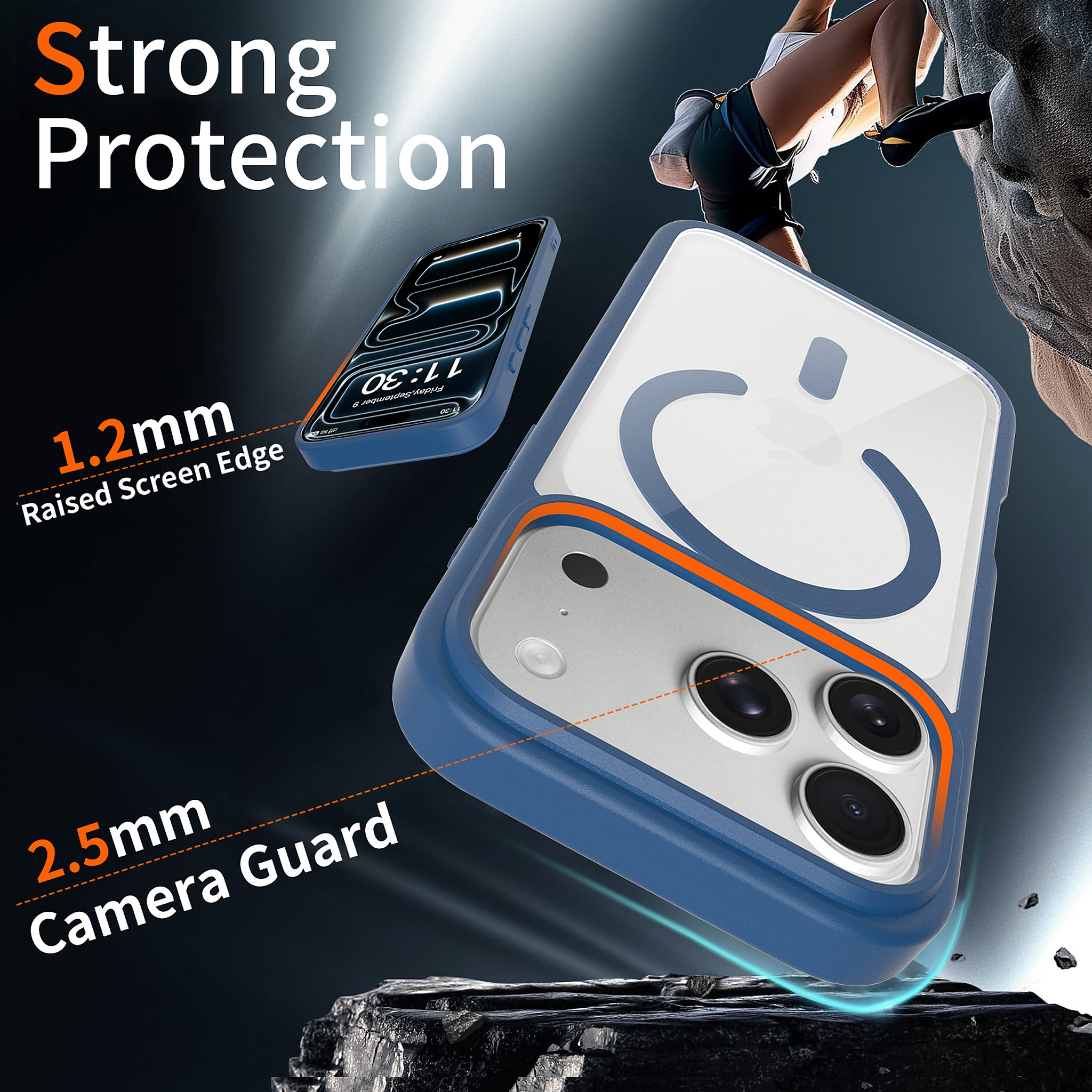 SendaFit Clear Two-in-One MagSafe Case for iPhone 17 Pro detail 18