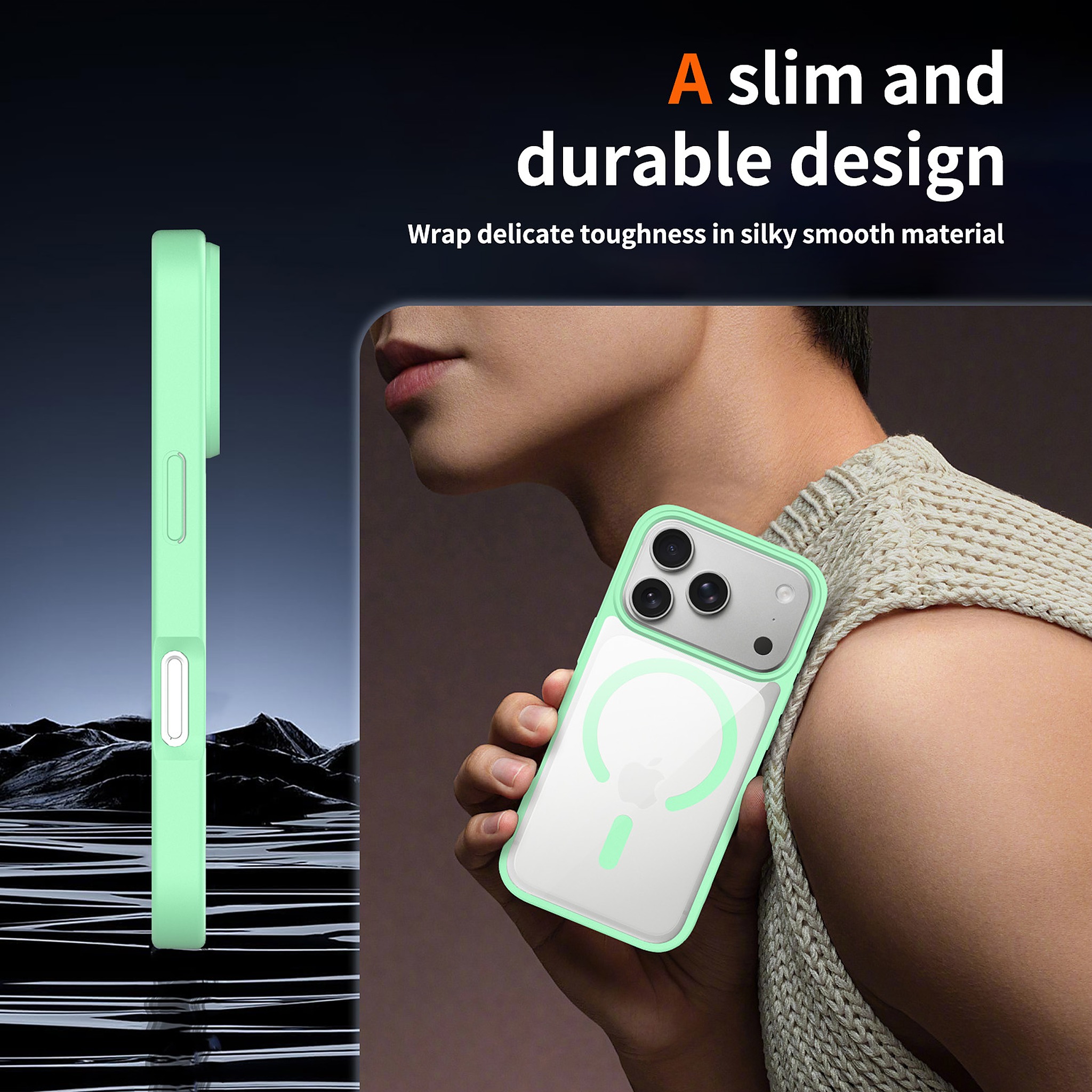 SendaFit Clear Two-in-One MagSafe Case for iPhone 17 Pro detail 31