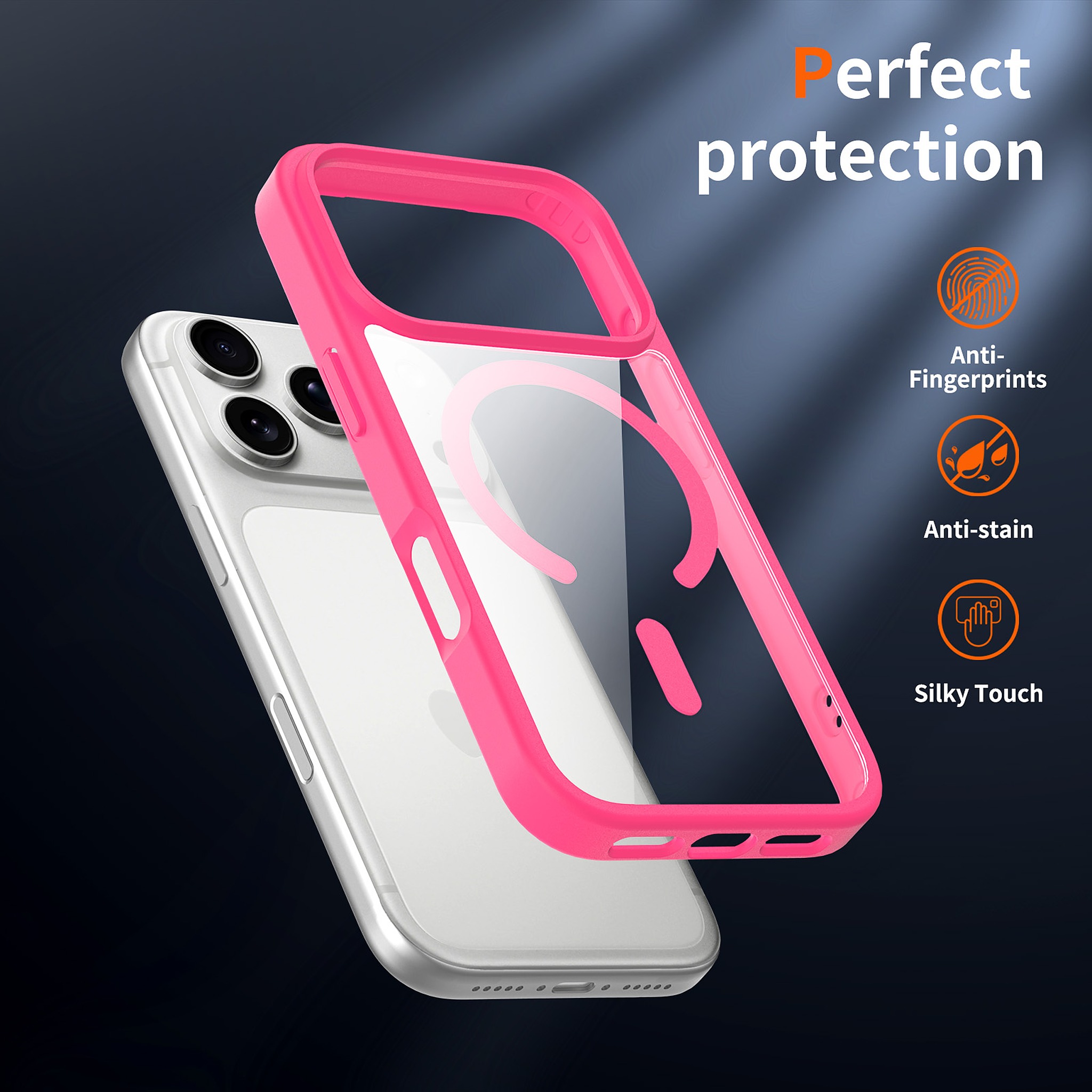 SendaFit Clear Two-in-One MagSafe Case for iPhone 17 Pro detail 7