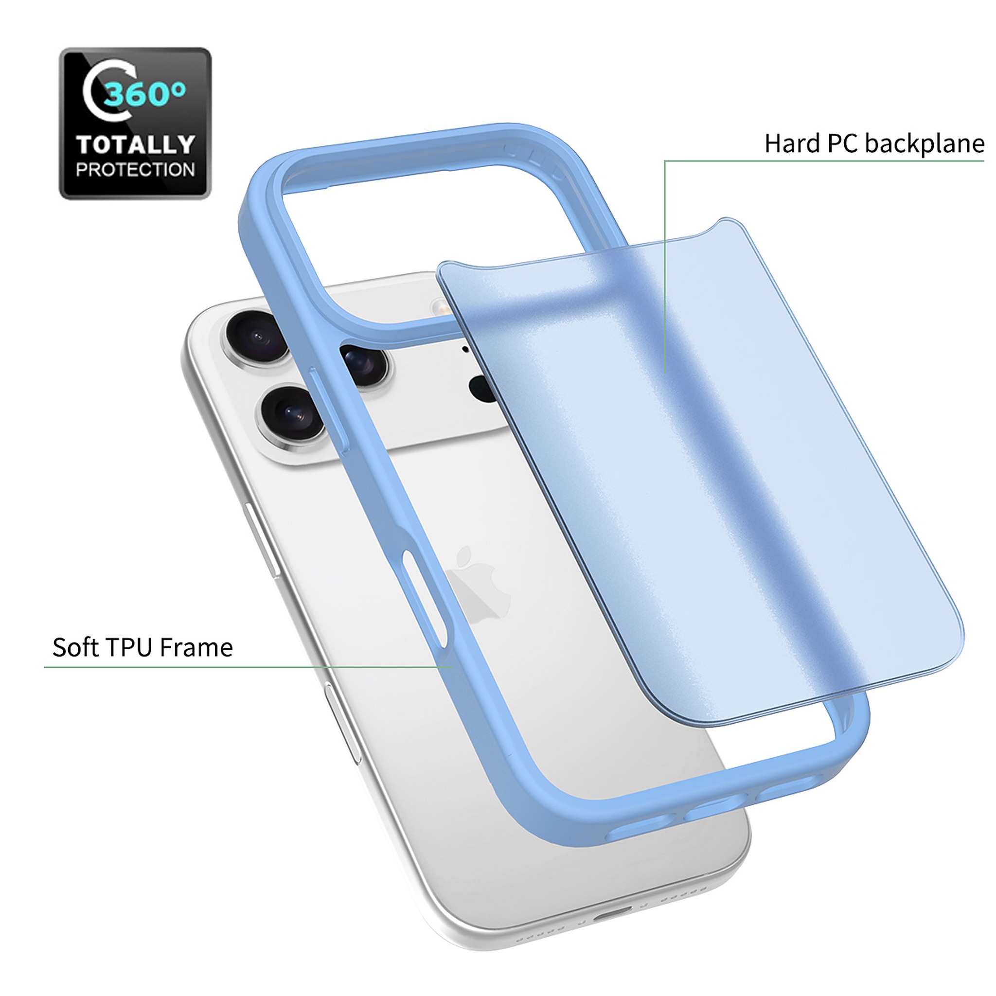 SendaFit Matte Skin-Feel Two-in-One Case for iPhone 17 Pro detail 35
