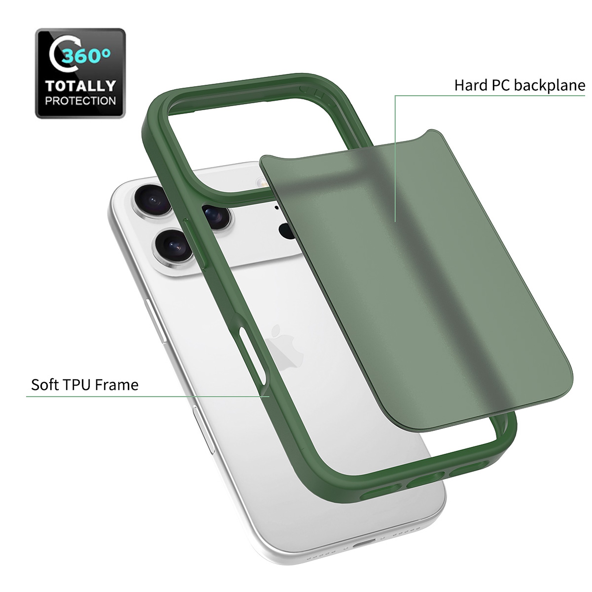 SendaFit Matte Skin-Feel Two-in-One Case for iPhone 17 Pro detail 43