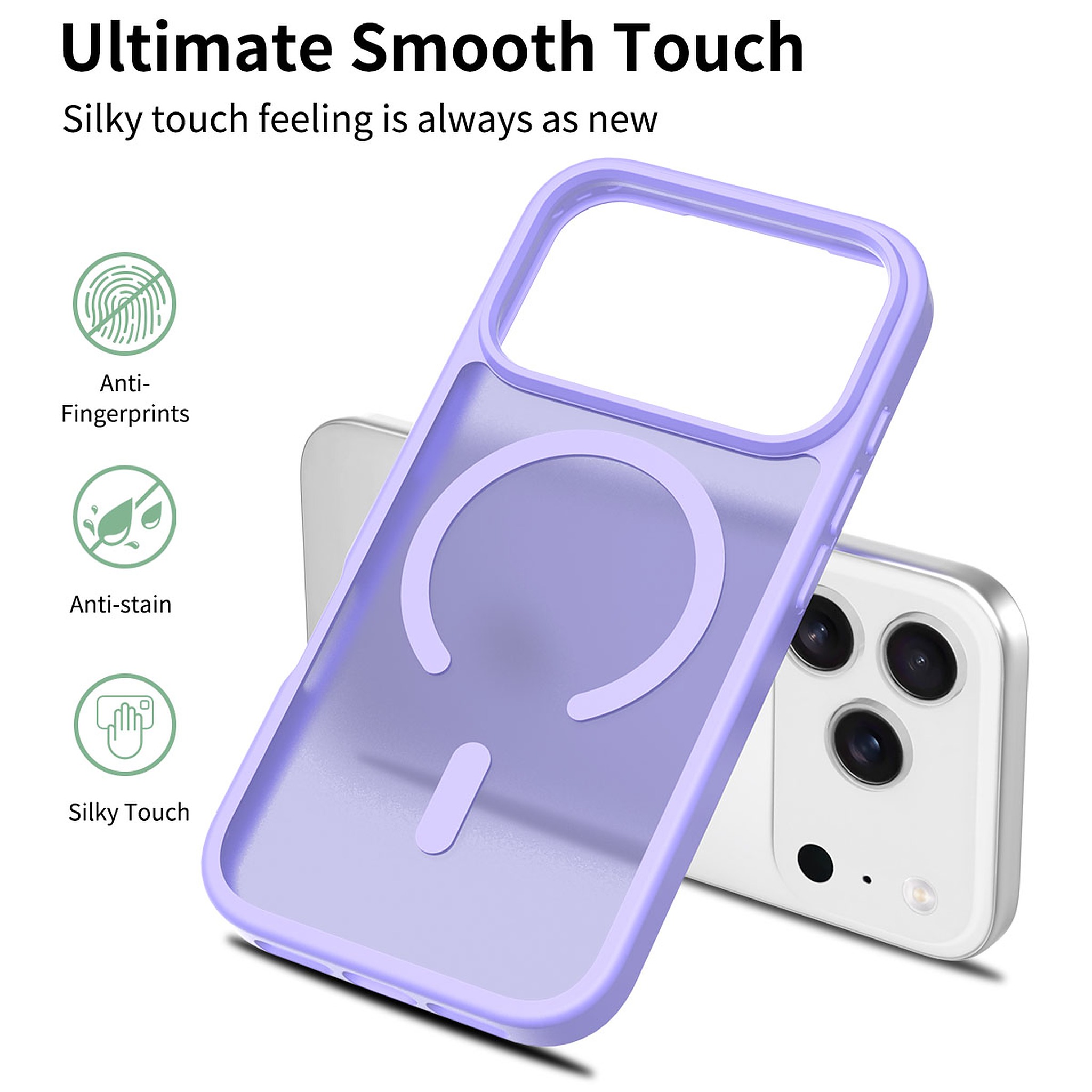 SendaFit Matte Skin-Feel Two-in-One MagSafe Cutout Case for iPhone 17 Pro detail 1