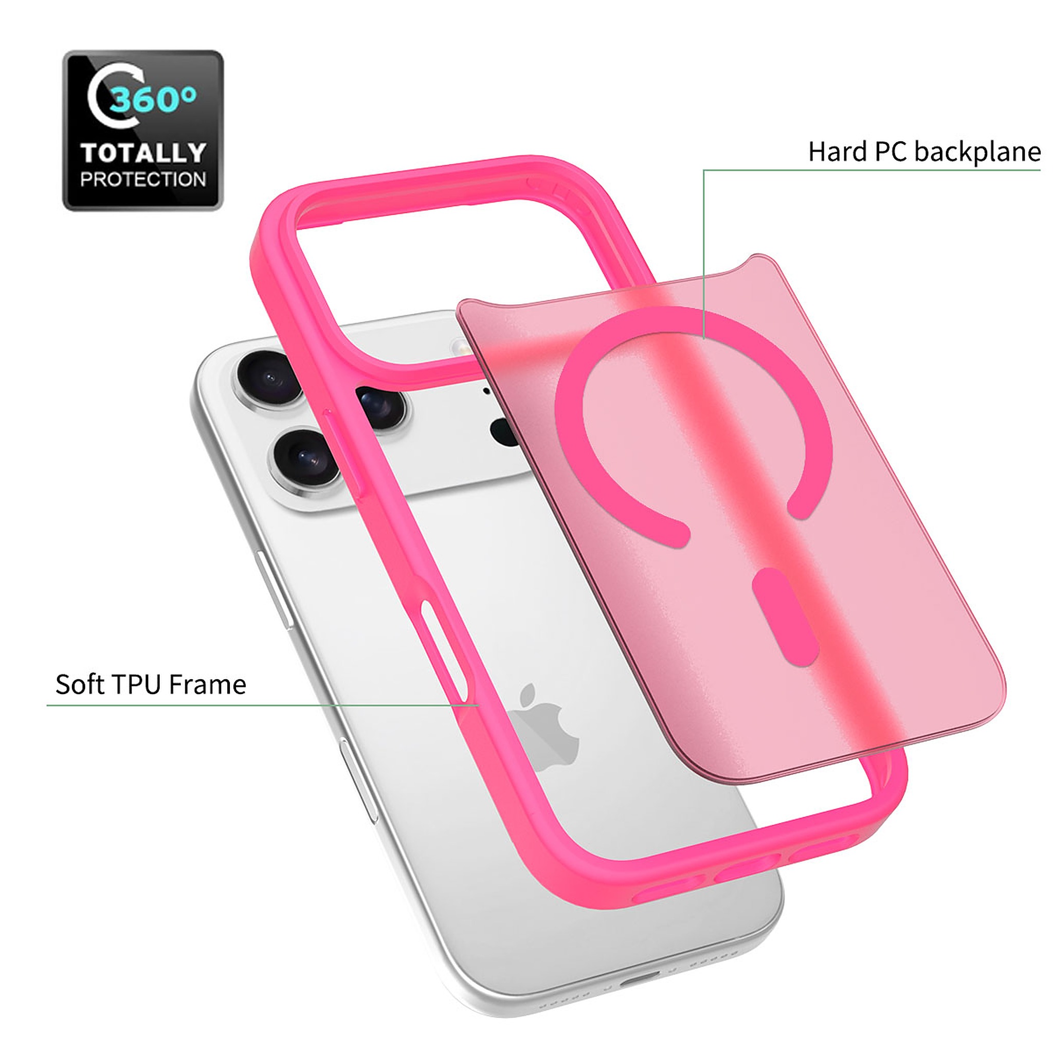 SendaFit Matte Skin-Feel Two-in-One MagSafe Cutout Case for iPhone 17 Pro detail 15