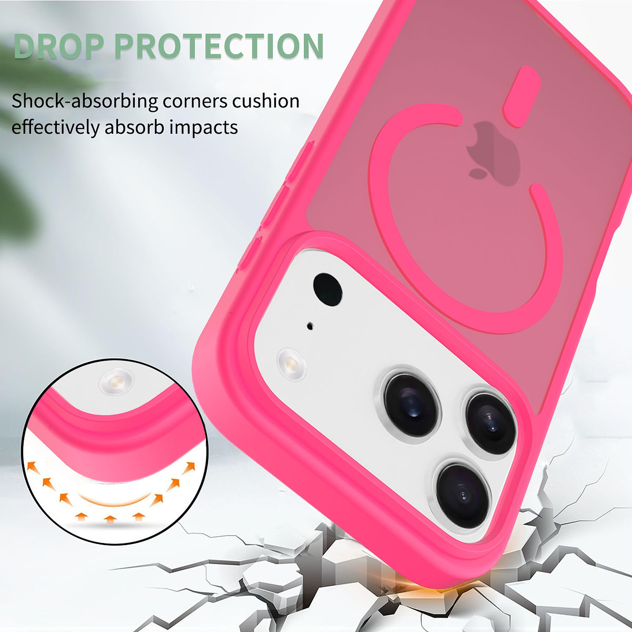 SendaFit Matte Skin-Feel Two-in-One MagSafe Cutout Case for iPhone 17 Pro detail 16