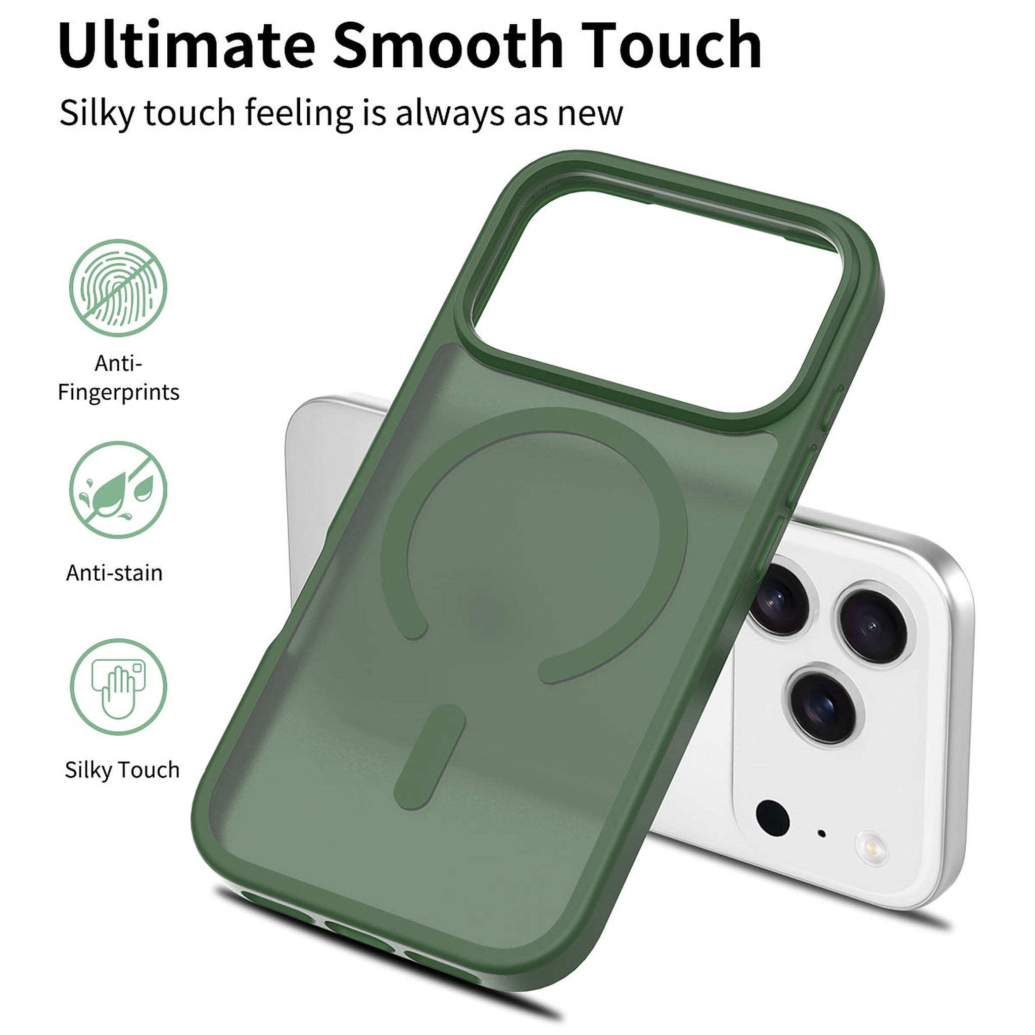 SendaFit Matte Skin-Feel Two-in-One MagSafe Cutout Case for iPhone 17 Pro detail 17