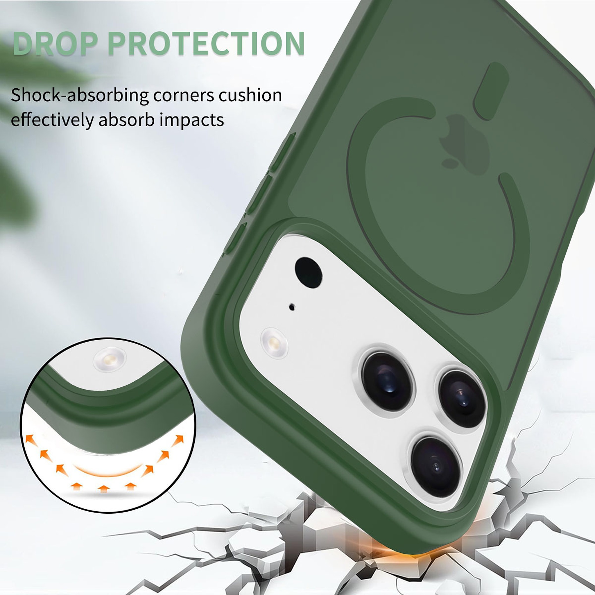 SendaFit Matte Skin-Feel Two-in-One MagSafe Cutout Case for iPhone 17 Pro detail 19