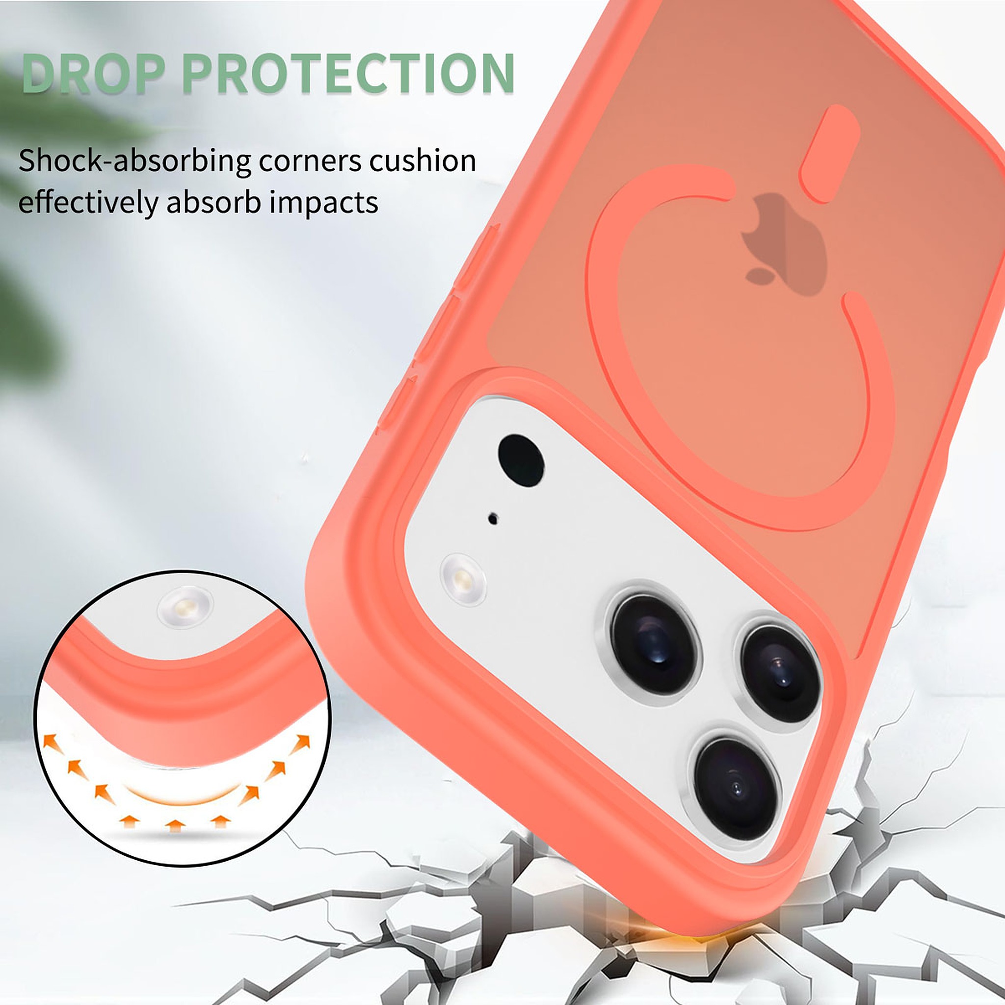 SendaFit Matte Skin-Feel Two-in-One MagSafe Cutout Case for iPhone 17 Pro detail 29