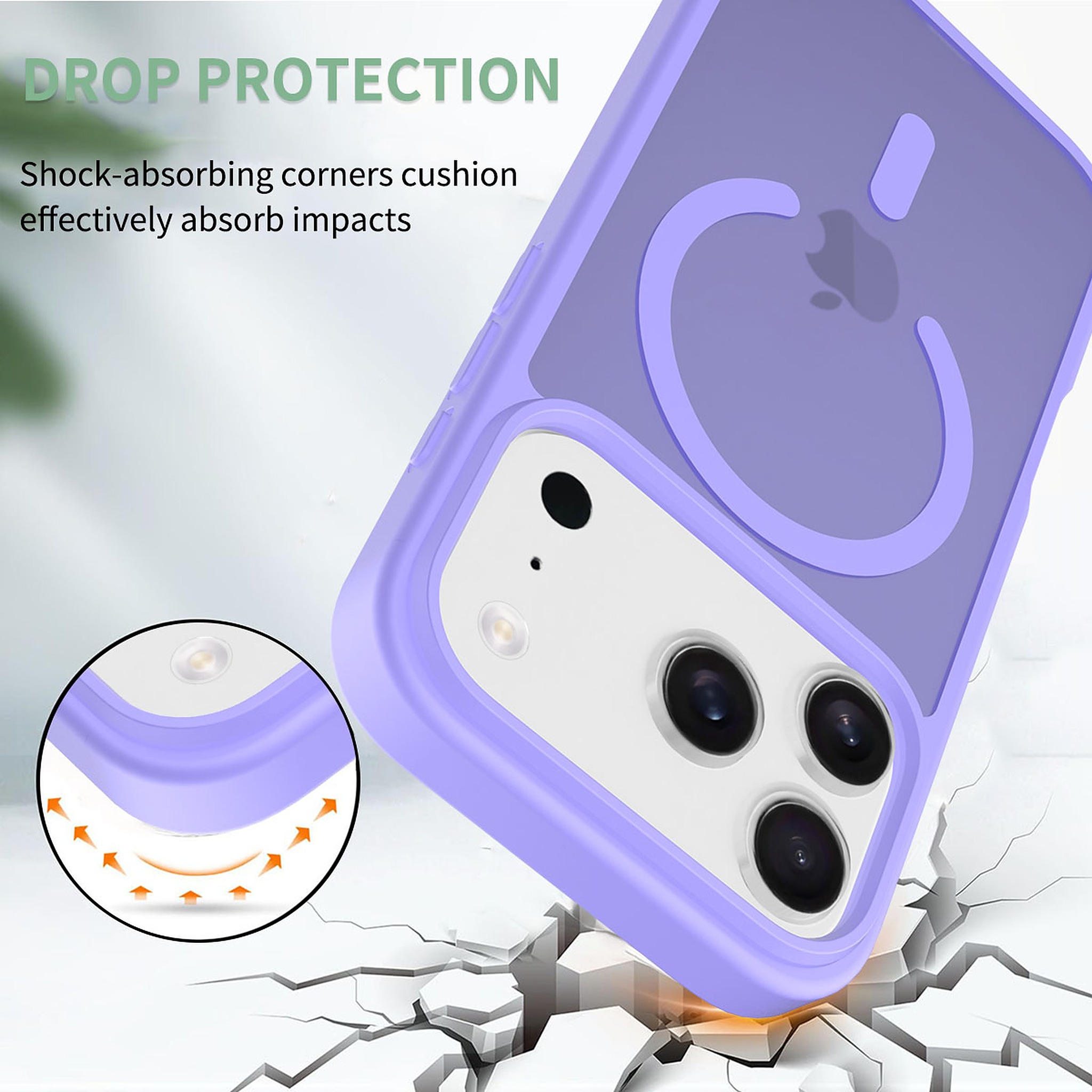 SendaFit Matte Skin-Feel Two-in-One MagSafe Cutout Case for iPhone 17 Pro detail 3