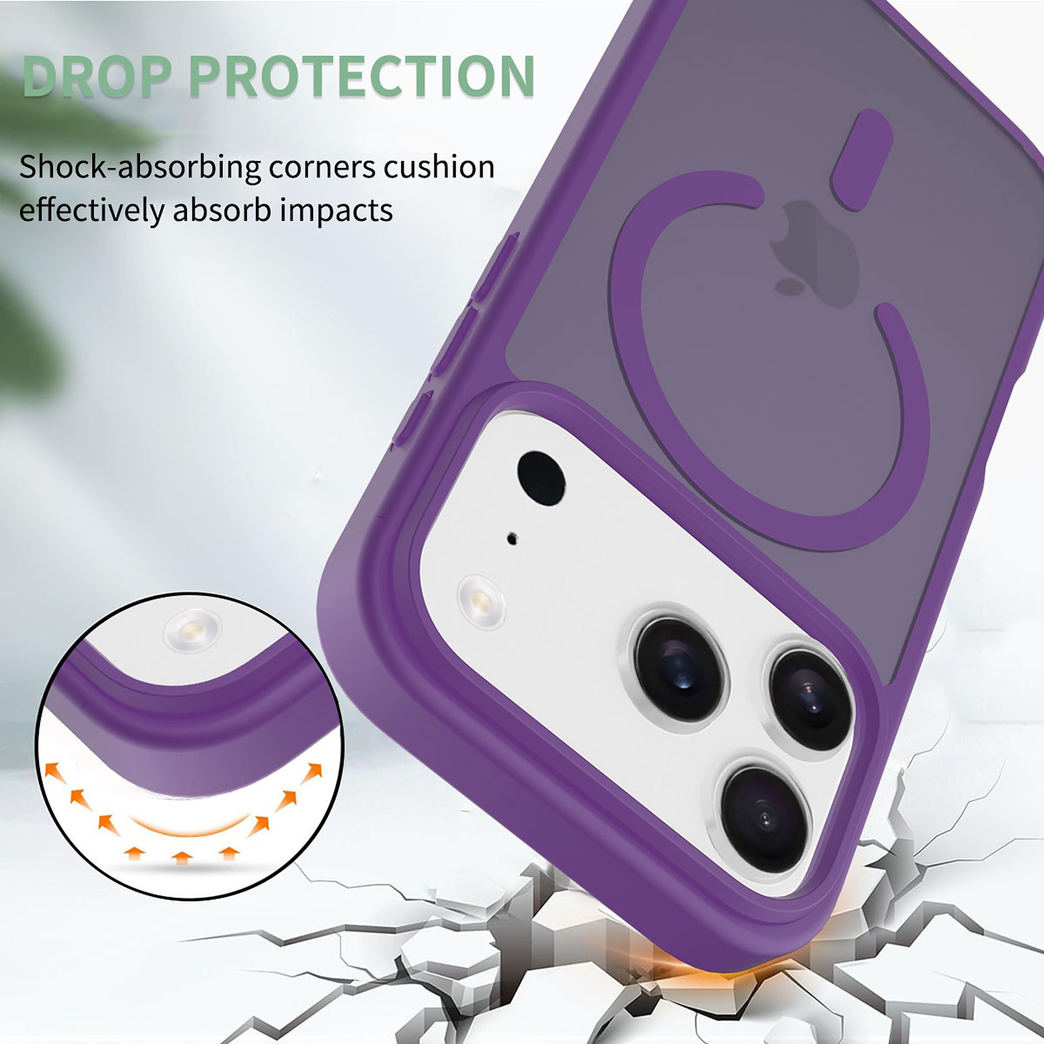 SendaFit Matte Skin-Feel Two-in-One MagSafe Cutout Case for iPhone 17 Pro detail 36