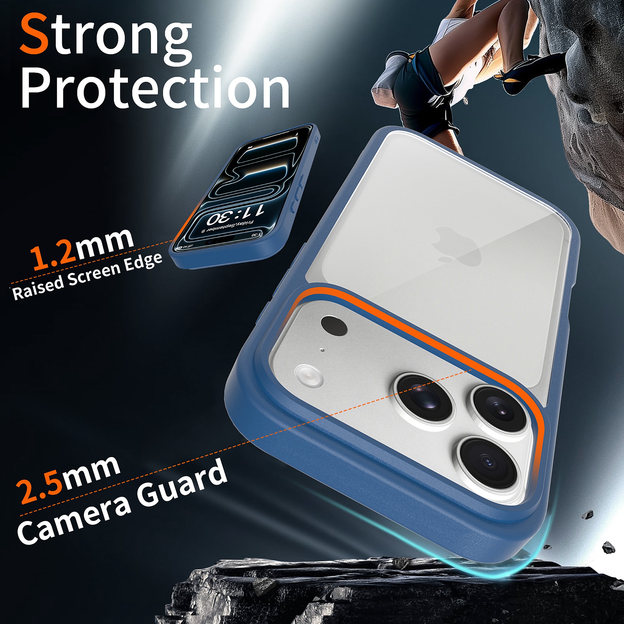 SendaFit Clear Two-in-One Case for iPhone 17 Pro detail 16