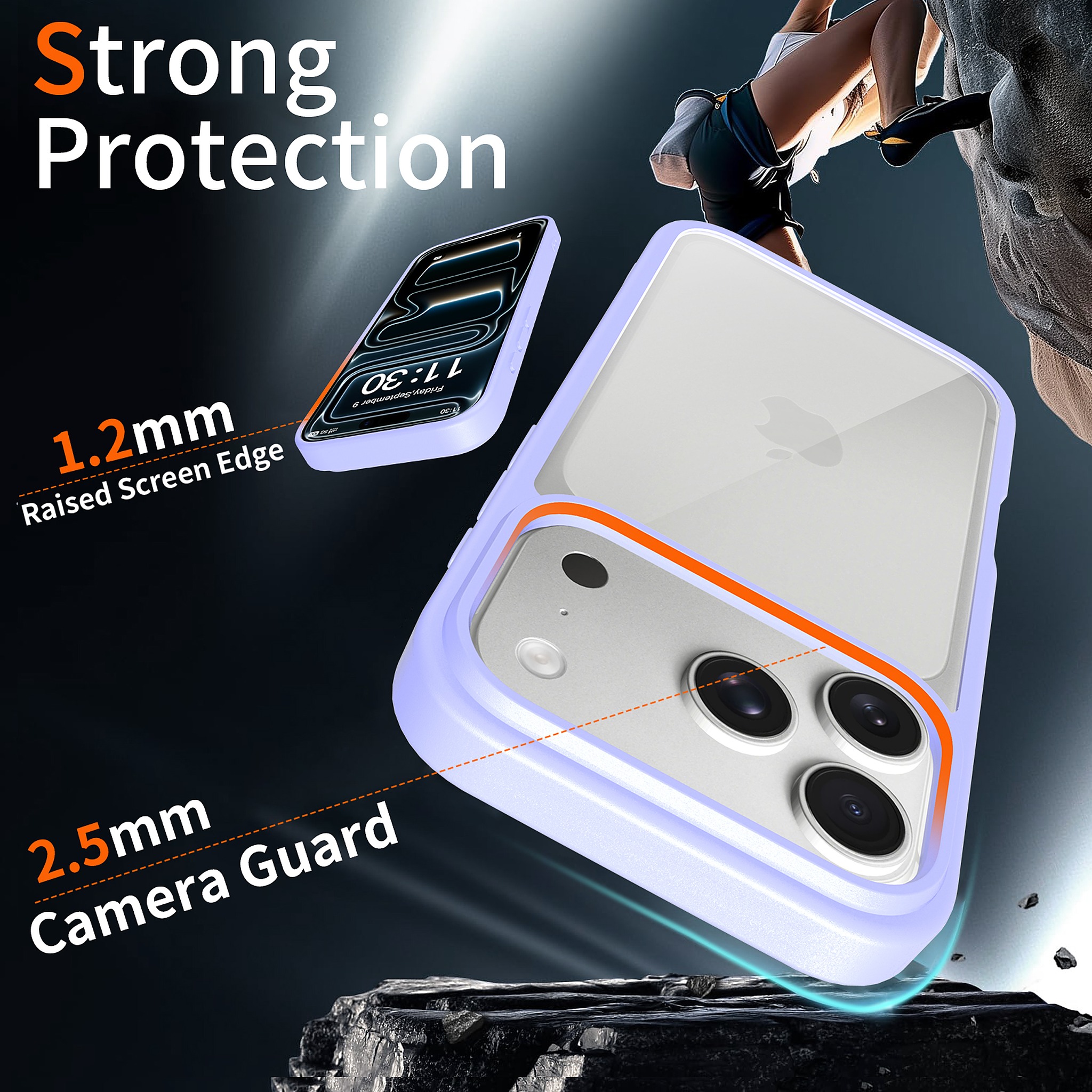 SendaFit Clear Two-in-One Case for iPhone 17 Pro detail 21