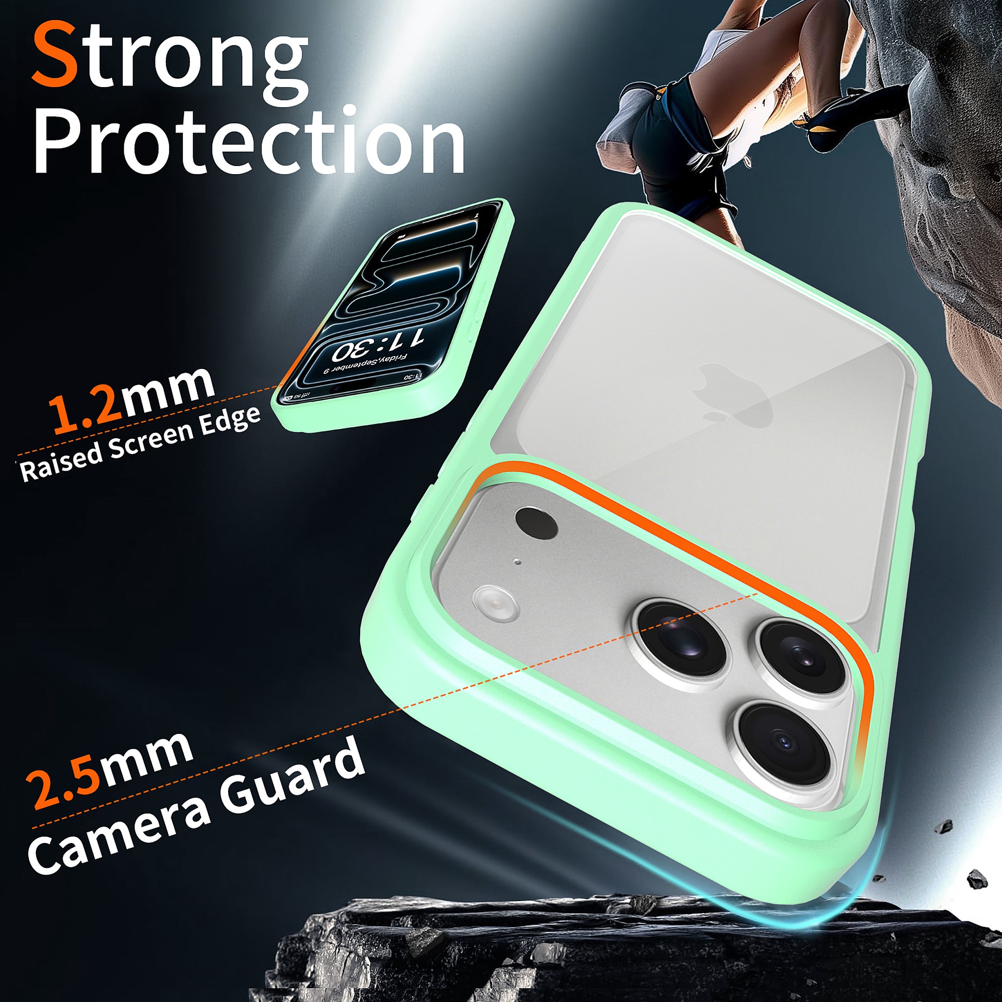 SendaFit Clear Two-in-One Case for iPhone 17 Pro detail 25