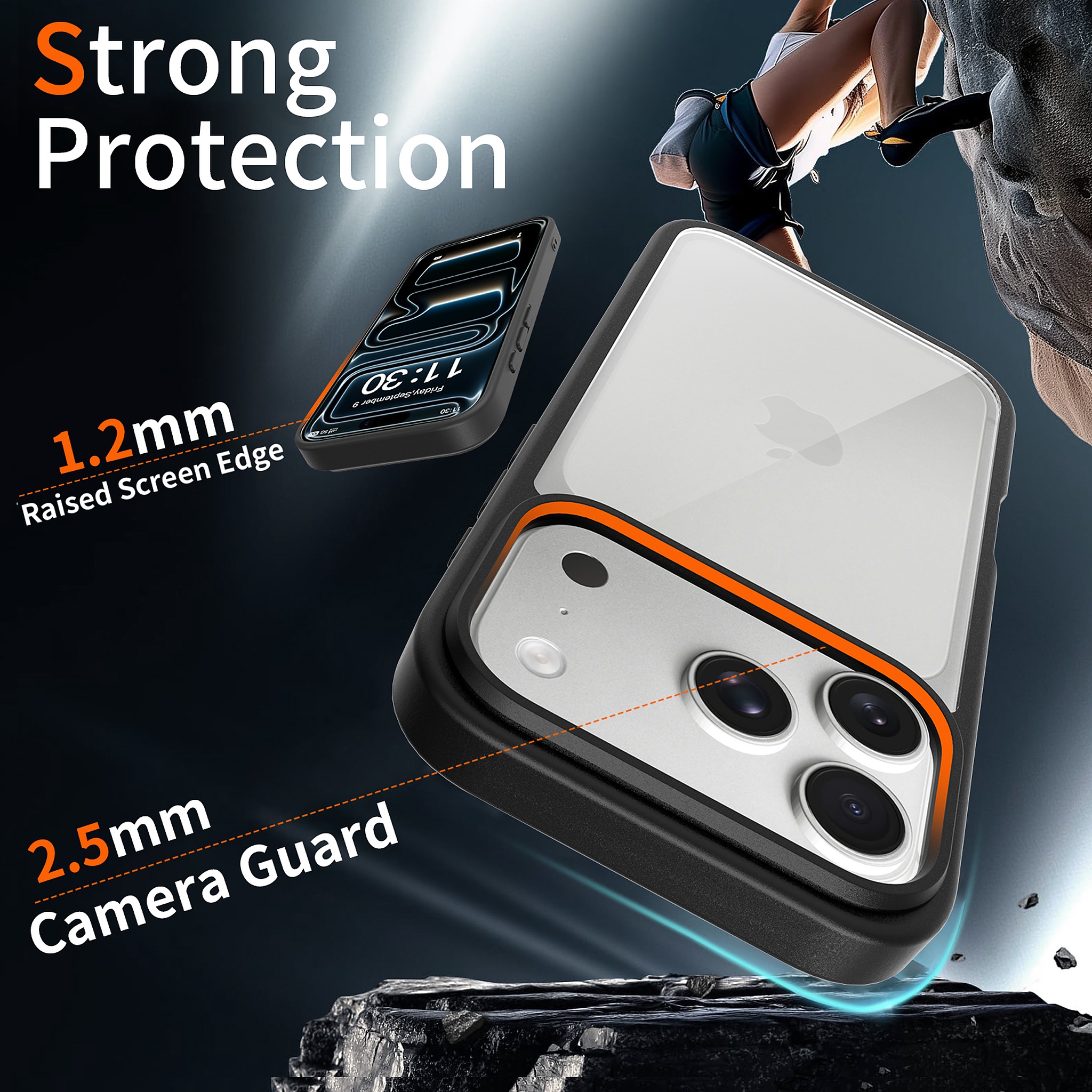SendaFit Clear Two-in-One Case for iPhone 17 Pro detail 32