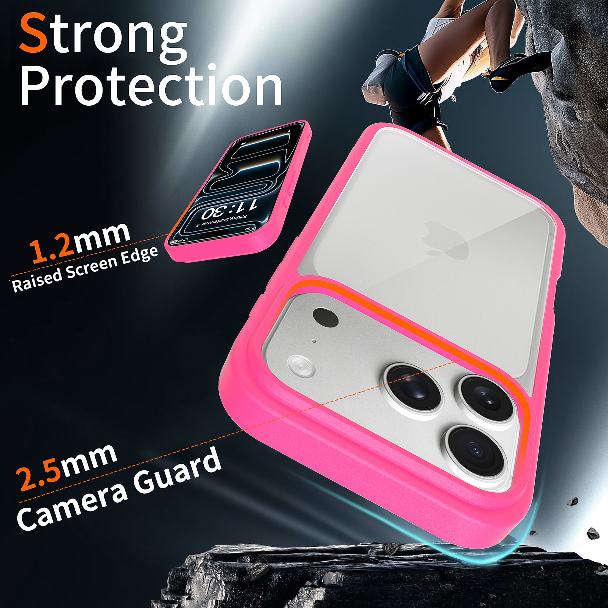 SendaFit Clear Two-in-One Case for iPhone 17 Pro detail 4