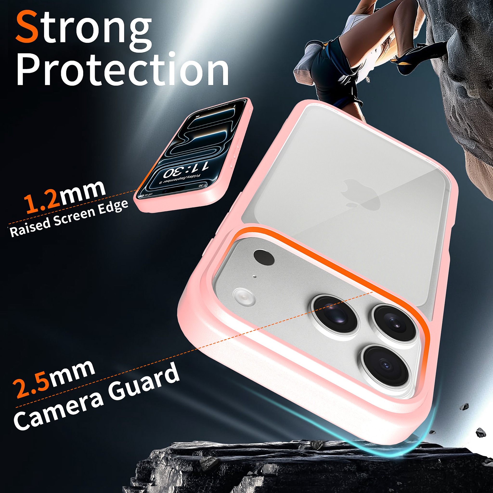 SendaFit Clear Two-in-One Case for iPhone 17 Pro detail 8