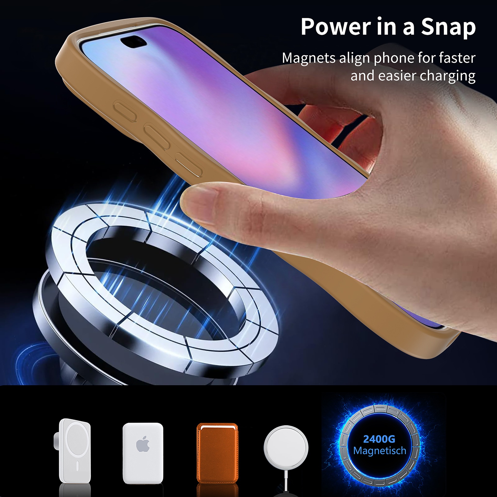 SendaFit Wavy Matte Two-in-One MagSafe Case for iPhone 17 Pro Max detail 1