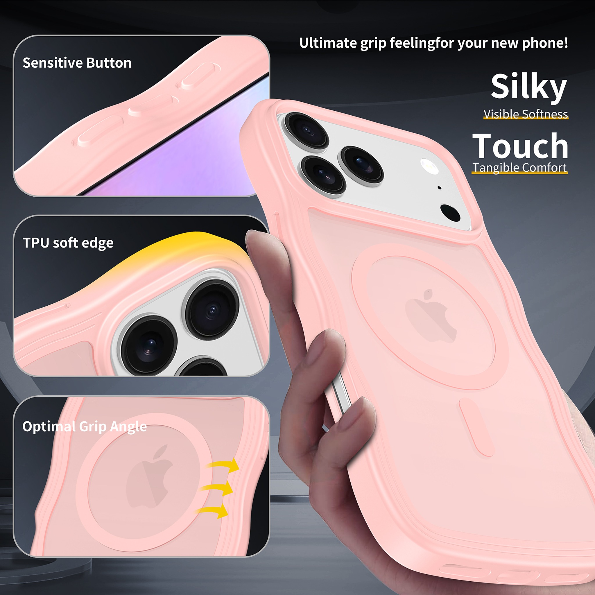 SendaFit Wavy Matte Two-in-One MagSafe Case for iPhone 17 Pro Max detail 11