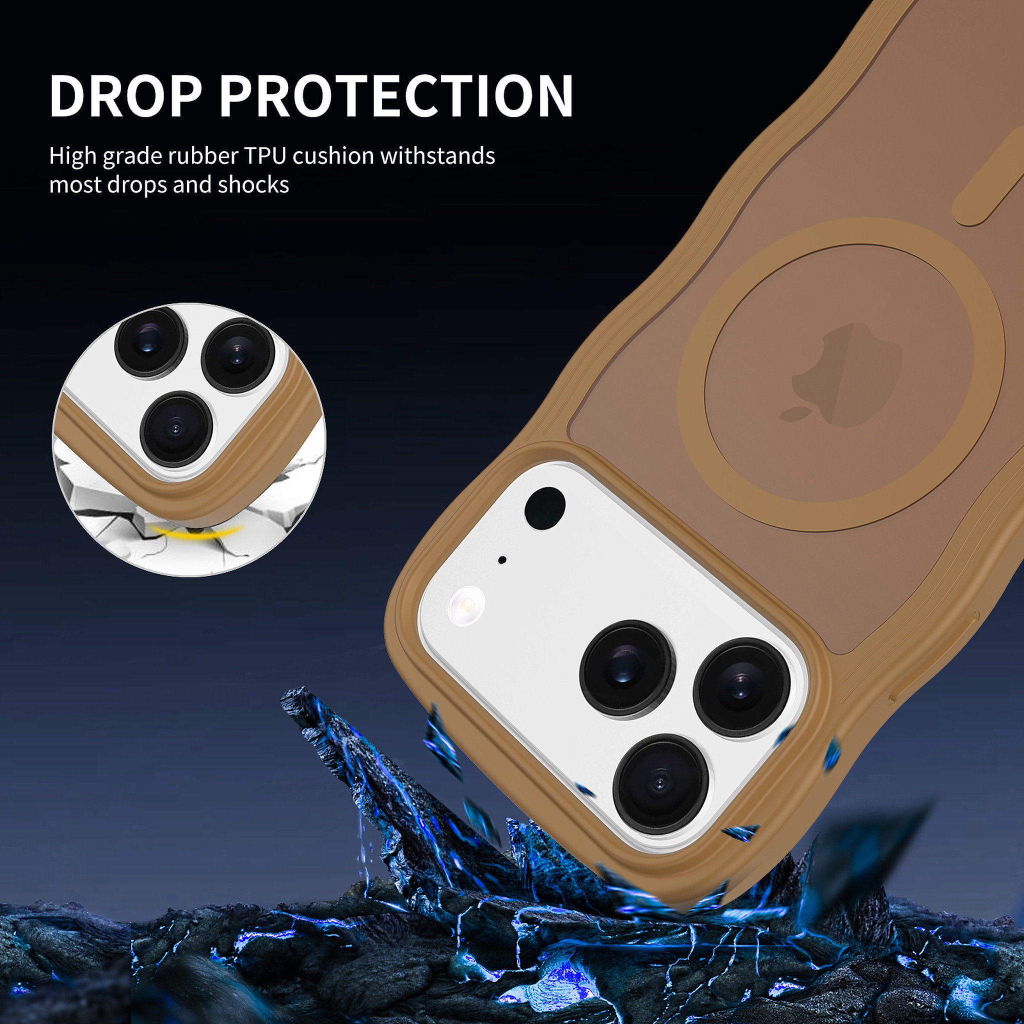 SendaFit Wavy Matte Two-in-One MagSafe Case for iPhone 17 Pro Max detail 2