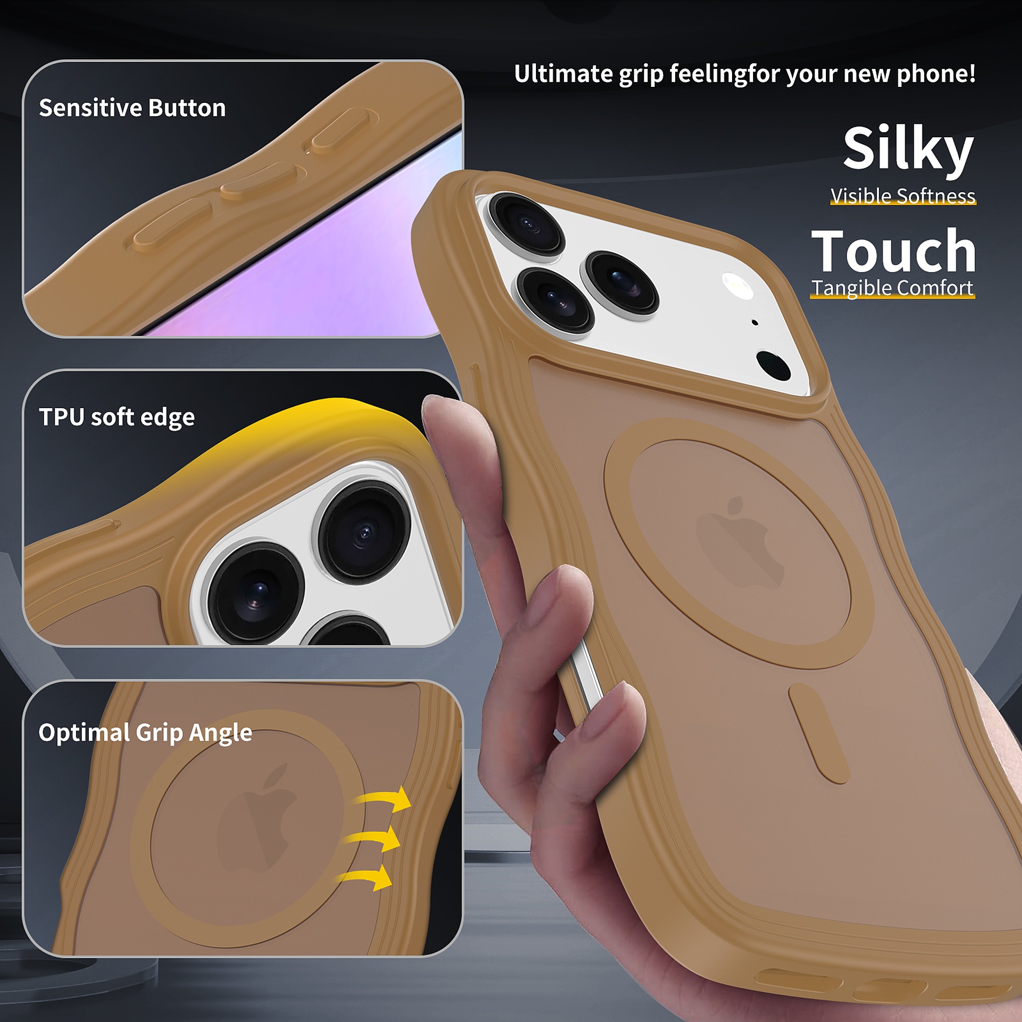 SendaFit Wavy Matte Two-in-One MagSafe Case for iPhone 17 Pro Max detail 4