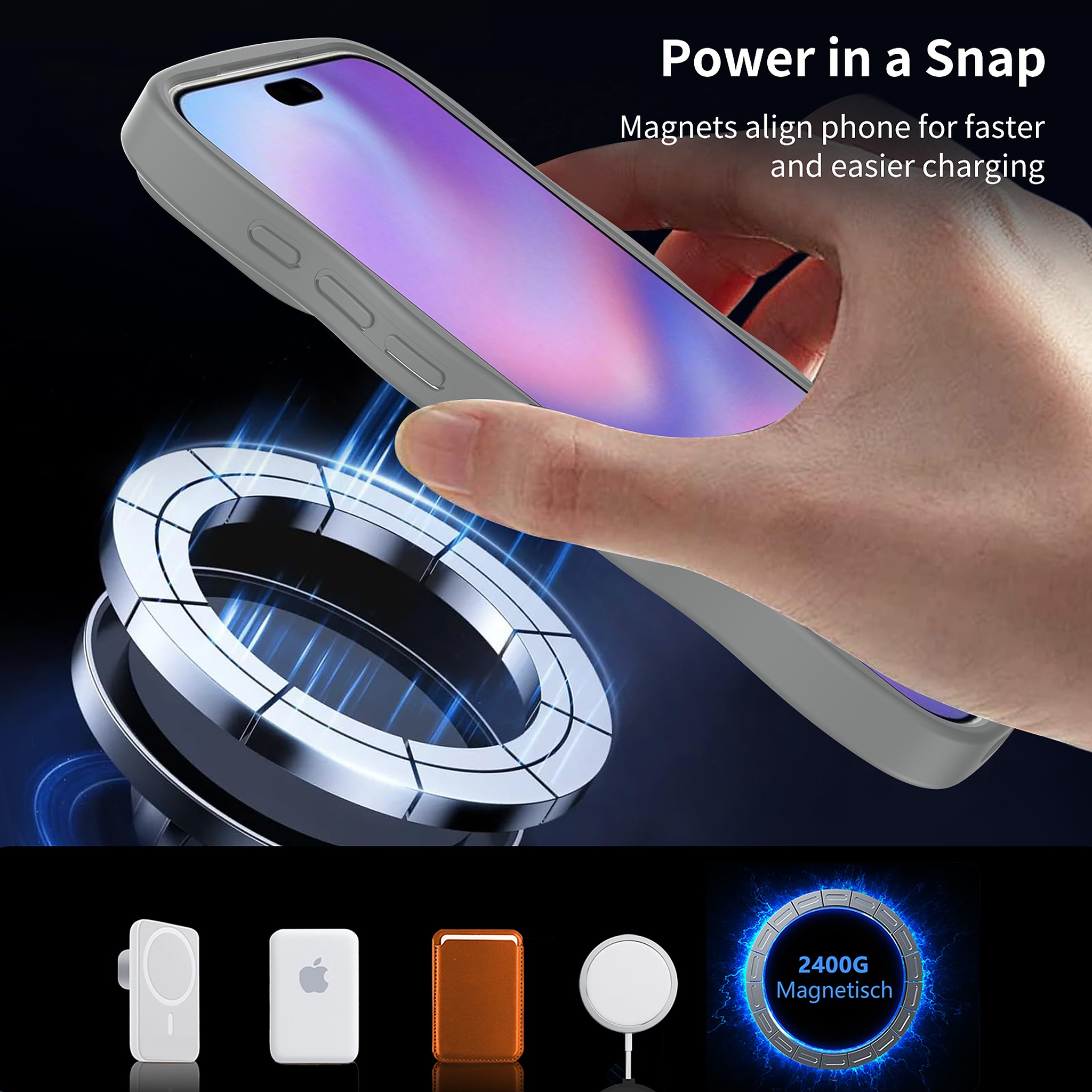 SendaFit Wavy Matte Two-in-One MagSafe Case for iPhone 17 Pro Max detail 7