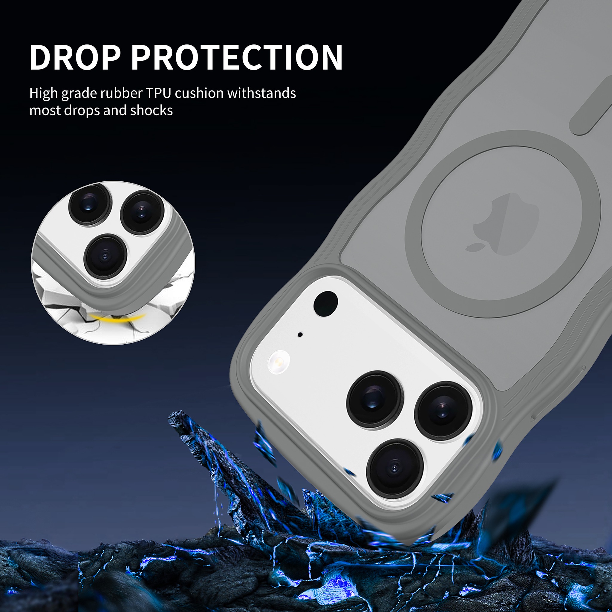 SendaFit Wavy Matte Two-in-One MagSafe Case for iPhone 17 Pro Max detail 8