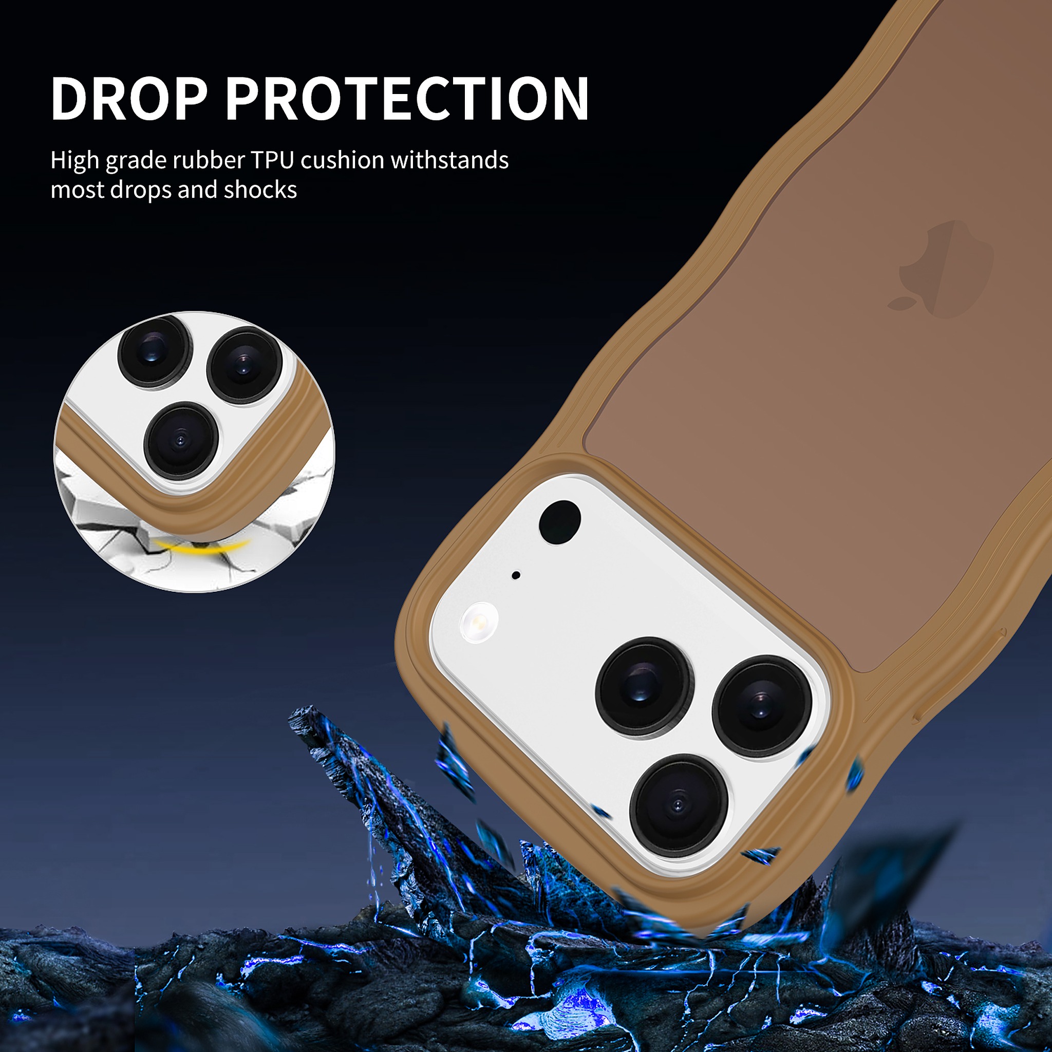 SendaFit Wavy Matte Two-in-One Case for iPhone 17 Pro Max detail 2