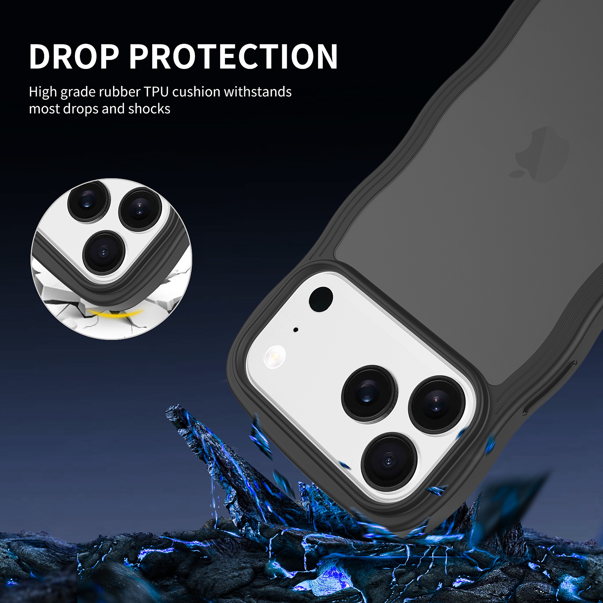 SendaFit Wavy Matte Two-in-One Case for iPhone 17 Pro Max detail 5